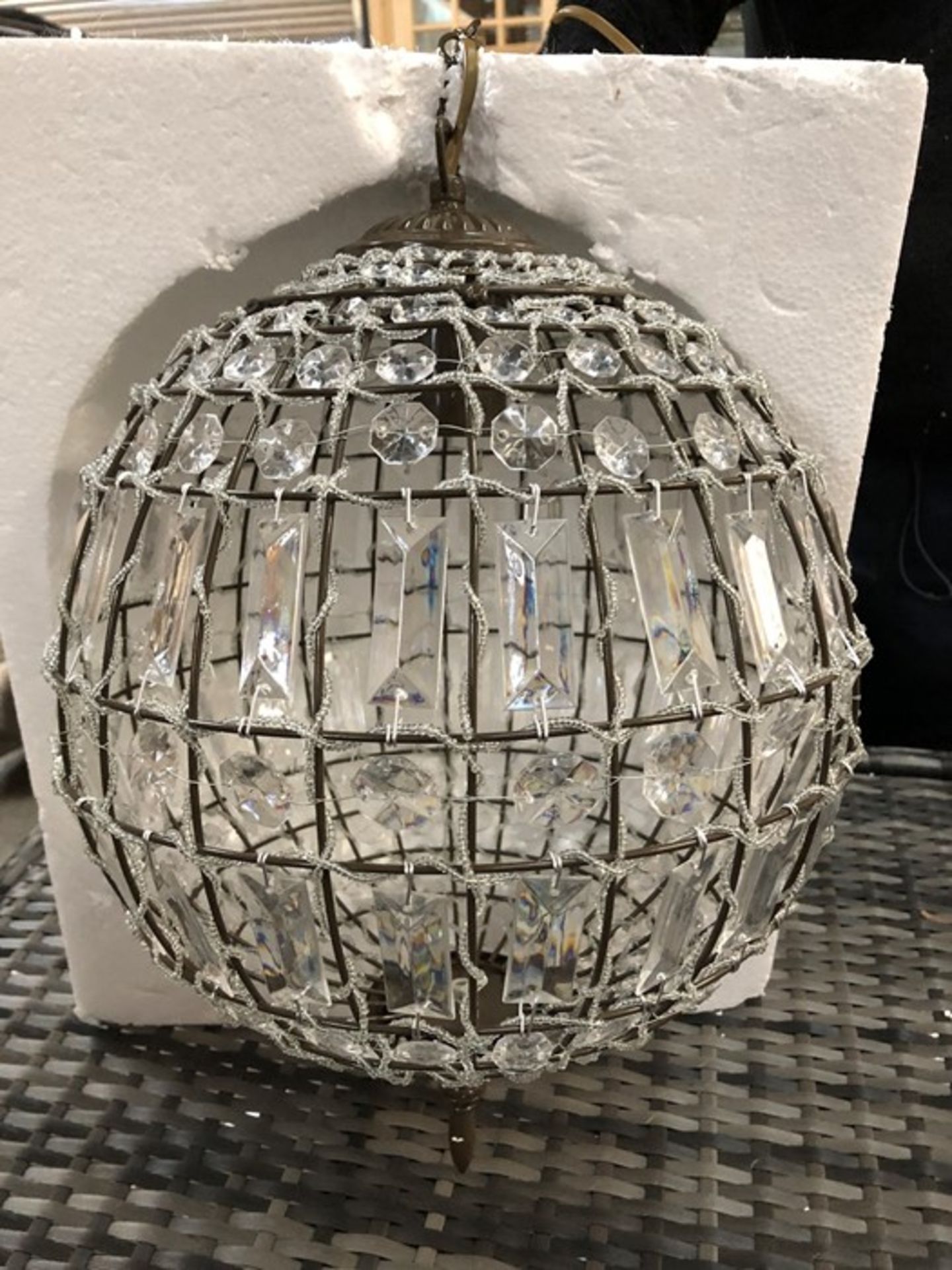 LA REDOUTE HARU CHANDELIER-STYLE GLOBE PENDANT LIGHT - Image 2 of 2