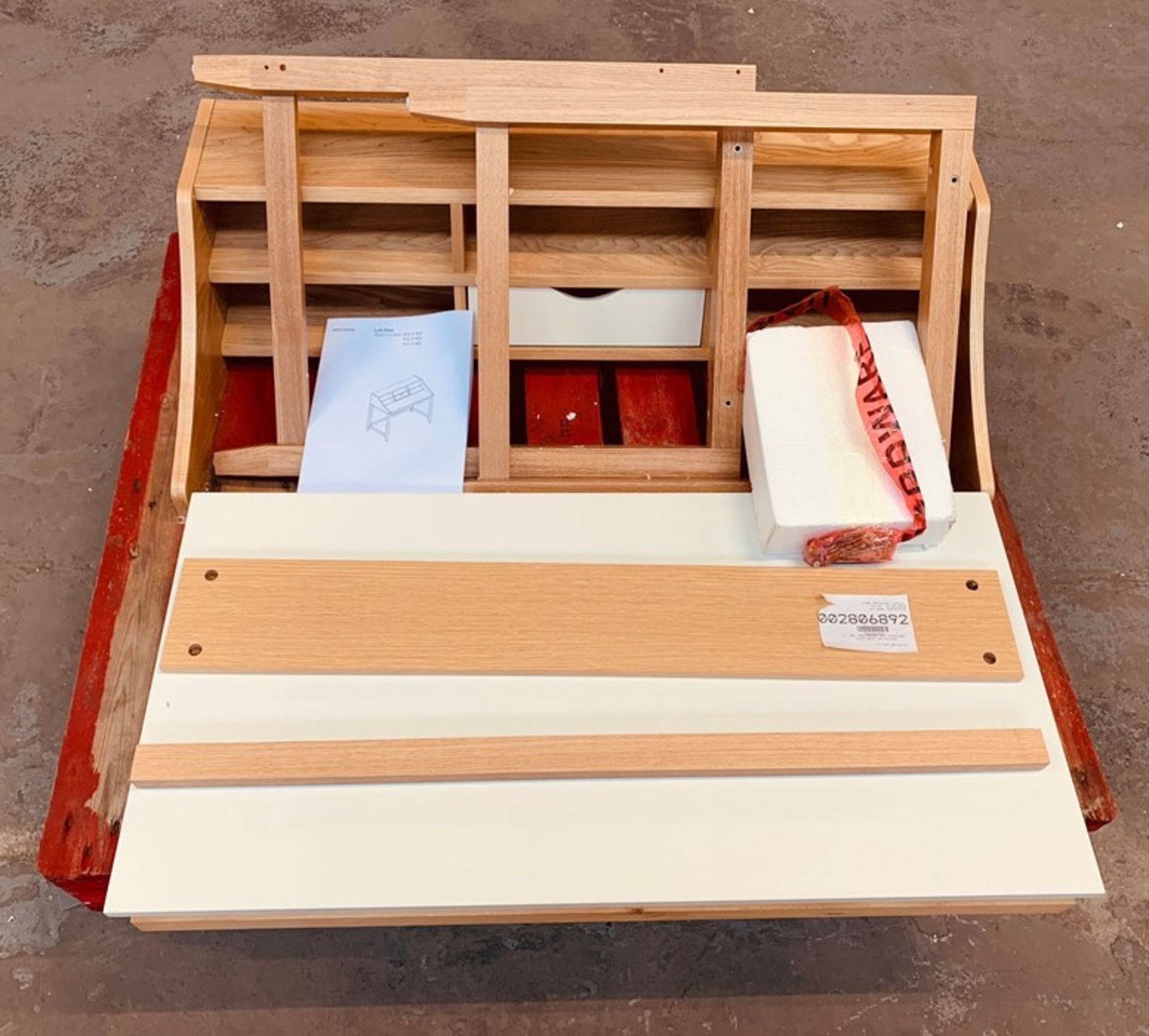 JOHN LEWIS LOFT DESK IN WHITE/ASH - Image 2 of 3