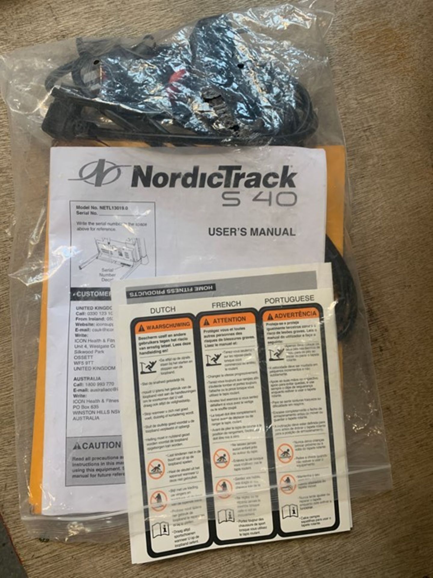 NORDICTRACK S40 FOLDING TREADMILL - Image 5 of 5