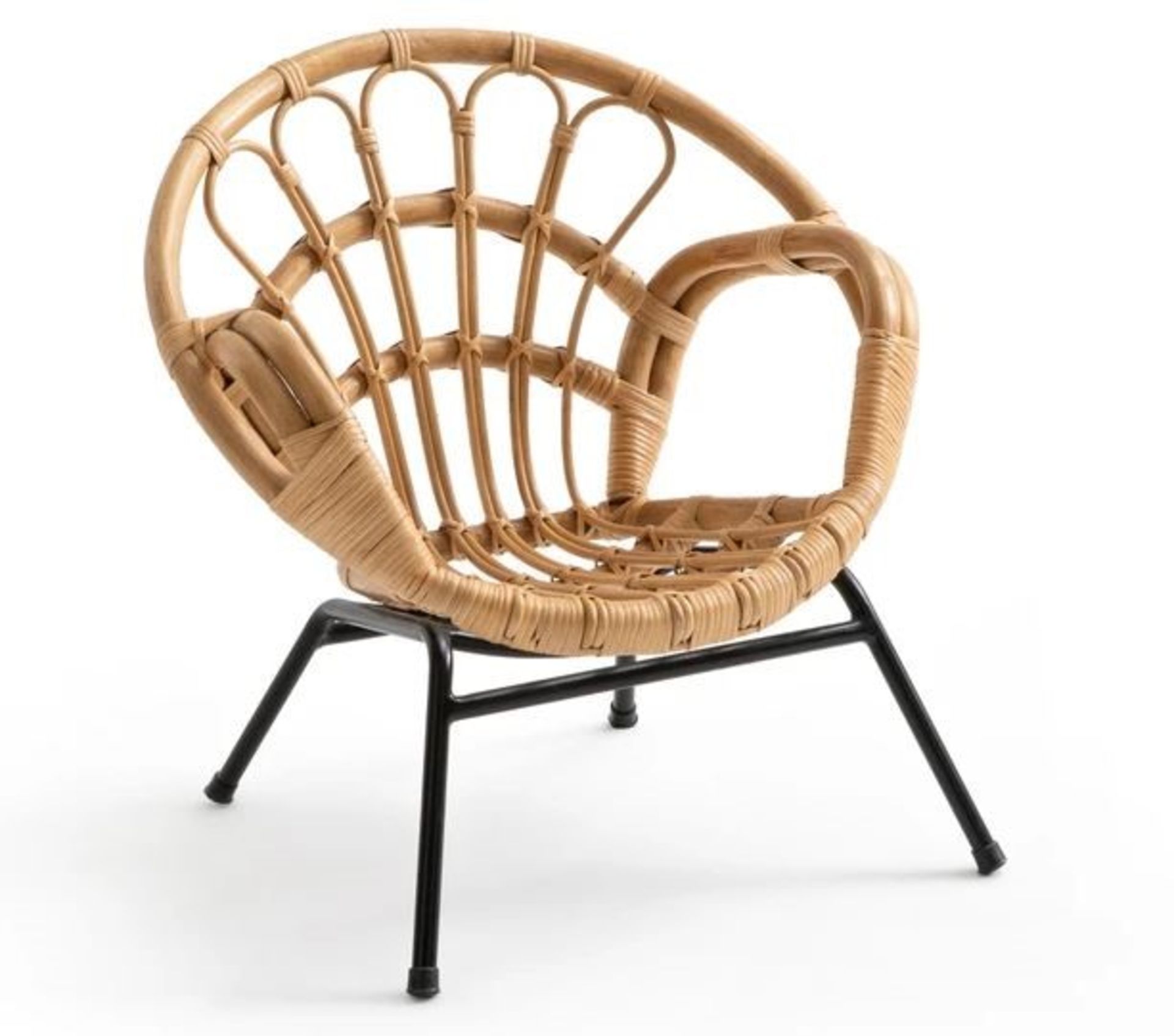 LA REDOUTE MALU VINTAGE-STYLE CHILD'S RATTAN ARMCHAIR