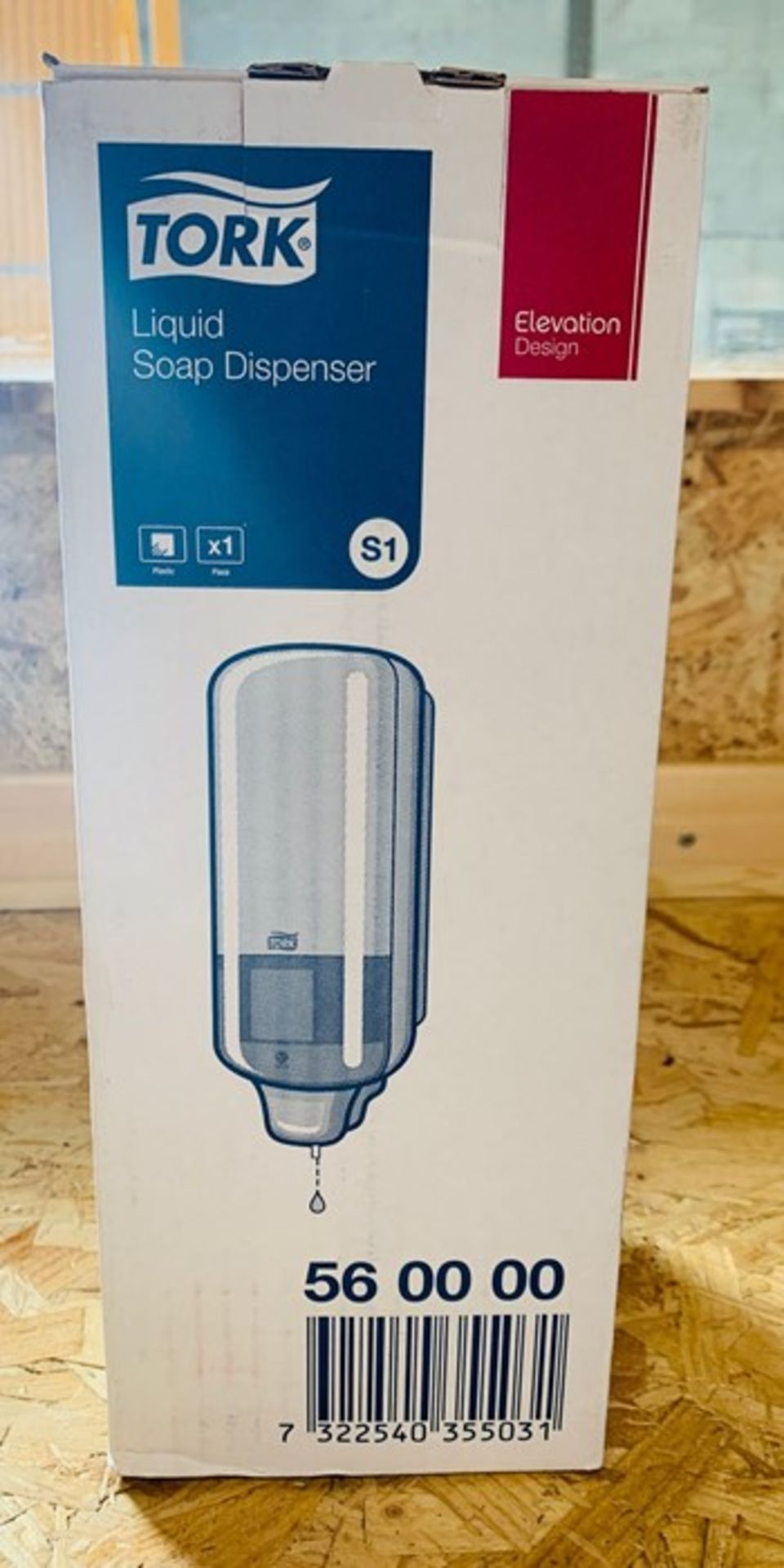 1 x TORK S1 LIQUID SOAP DISPENSER - BOXED - MODEL 560000 - UNUSED - RRP £30