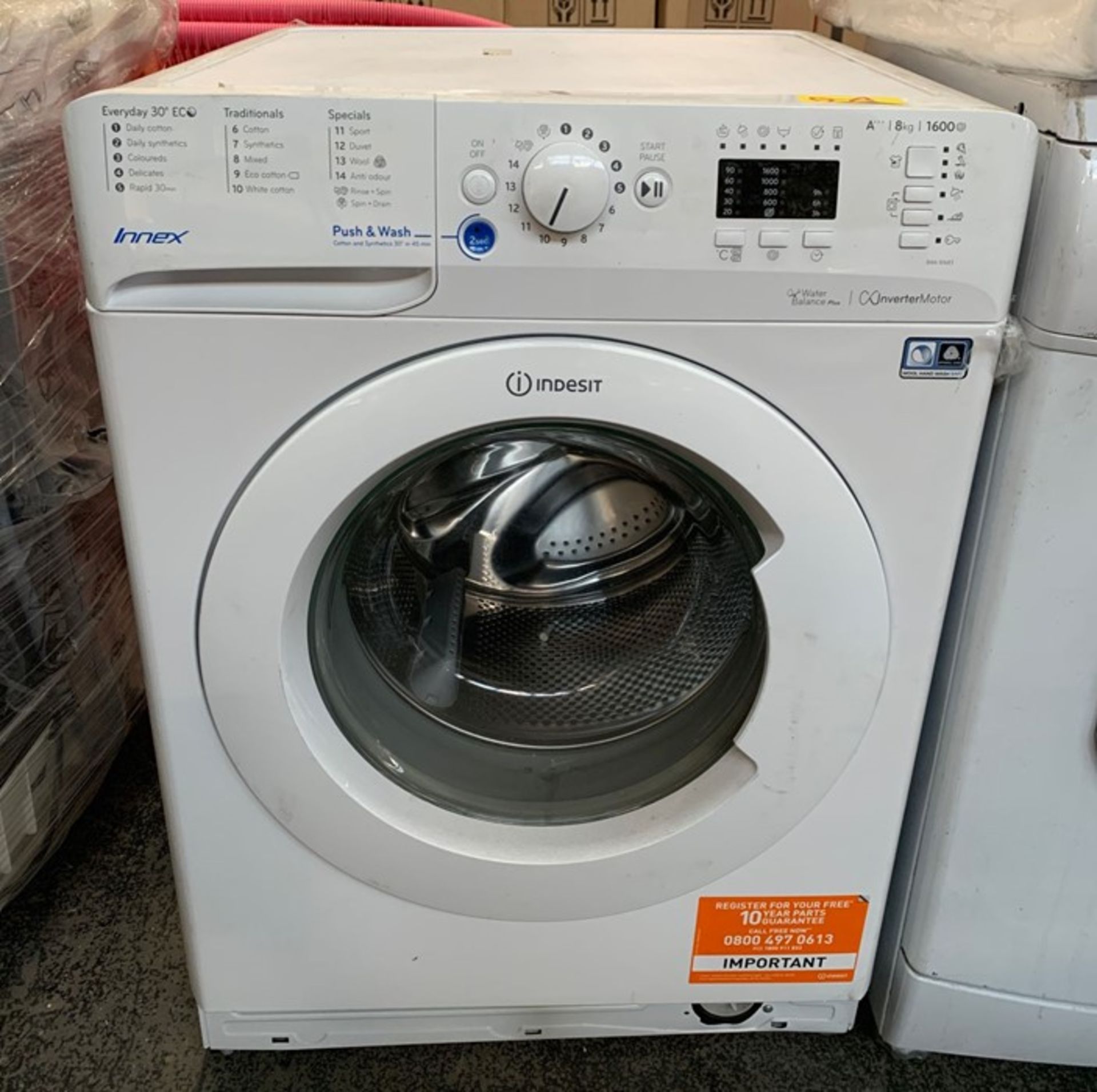 INDESIT INNEX BWA81683X W UK WASHING MACHINE RRP £220