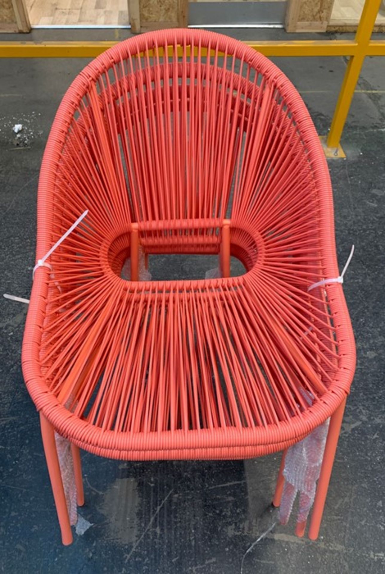 HOUSE BY JOHN LEWIS SALSA TABLE AND CHAIRS SET IN CORAL