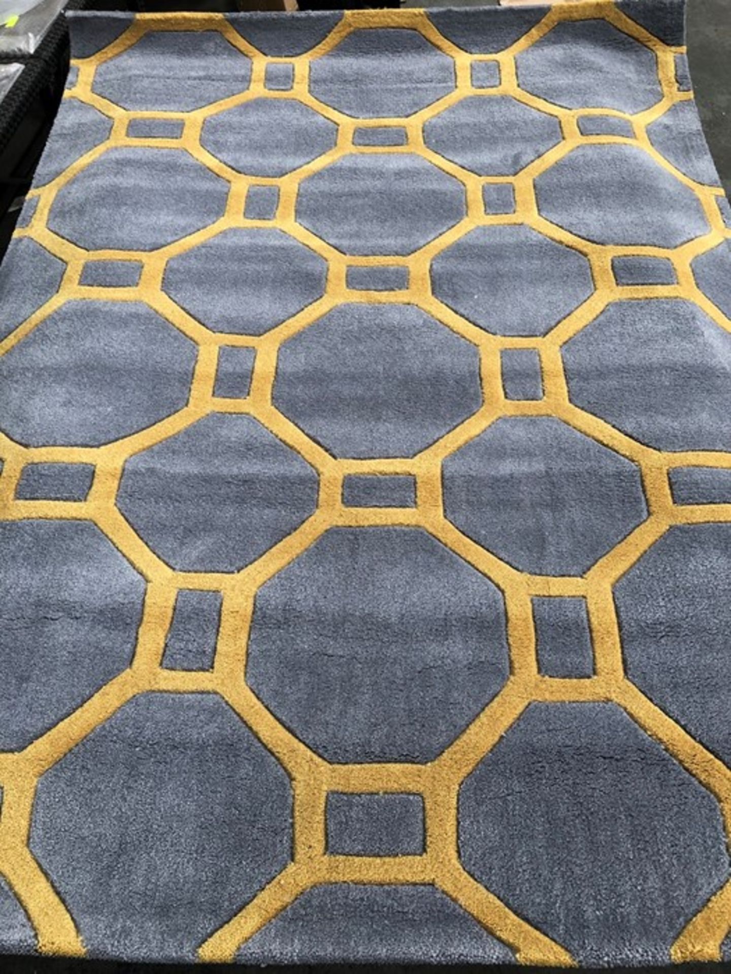 LA REDOUTE BERIC LATTICE GEOMETRIC PRINT RUG