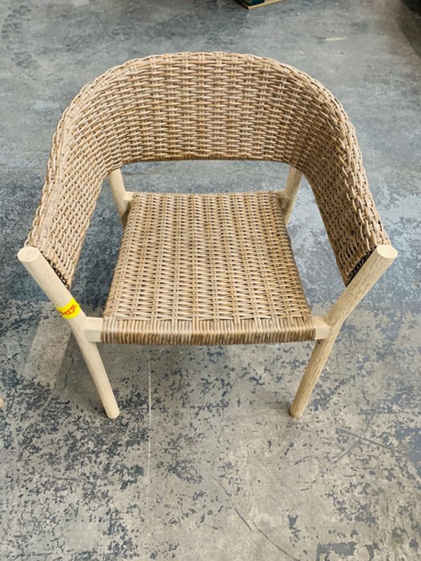 2 x JOHN LEWIS CROFT COLLECTION BURFORD GARDEN WOVEN OUTDOOR CHAIRS