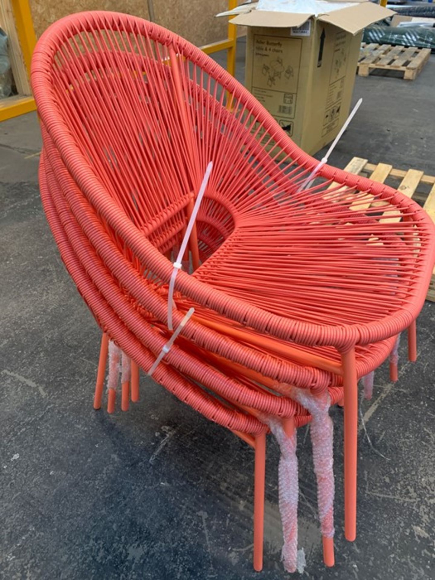 HOUSE BY JOHN LEWIS SALSA TABLE AND CHAIRS SET IN CORAL - Image 2 of 4