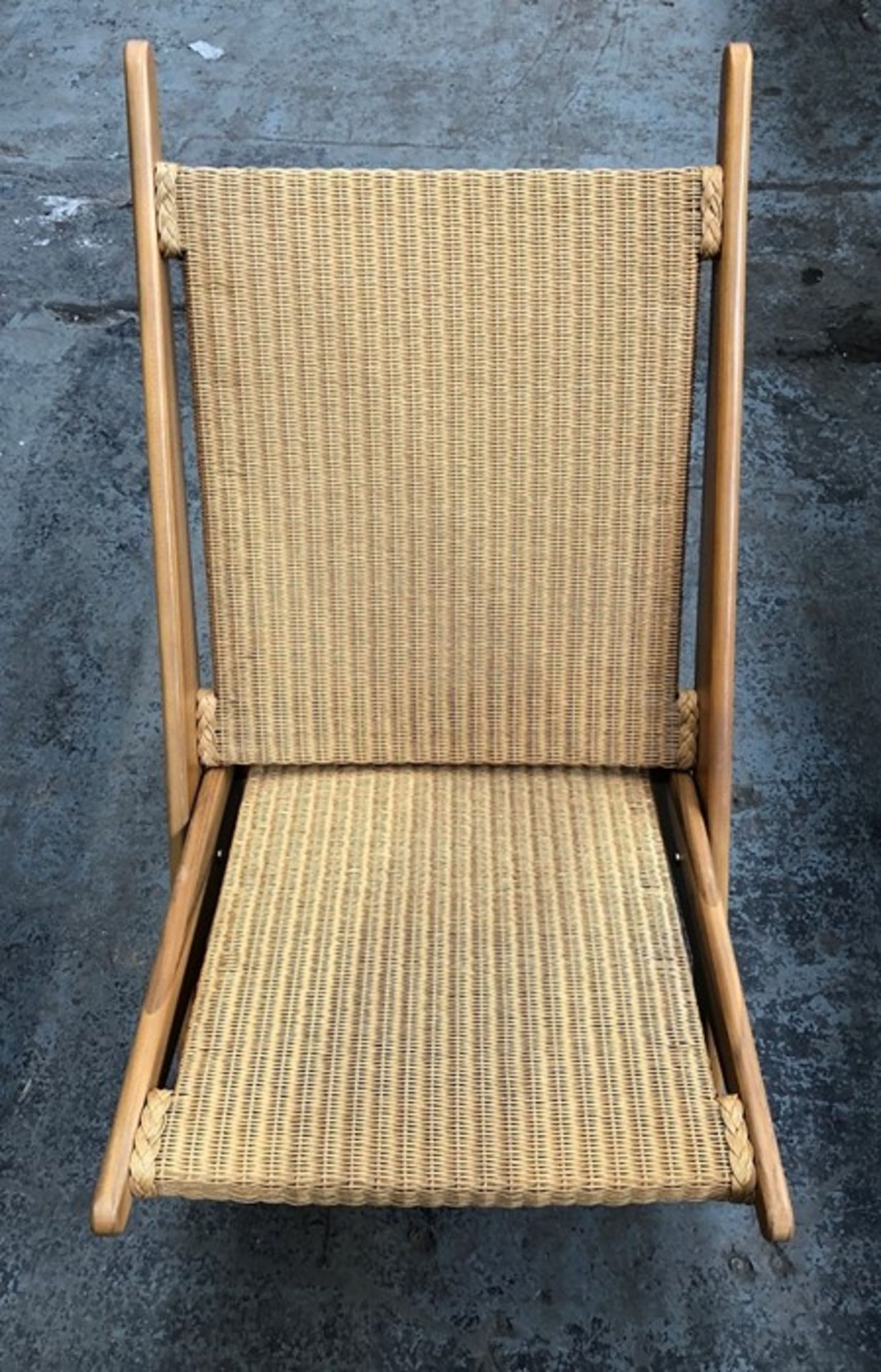 LA REDOUTE ANCELIE CANA NATURAL FOLDING ARMCHAIR - Image 2 of 3