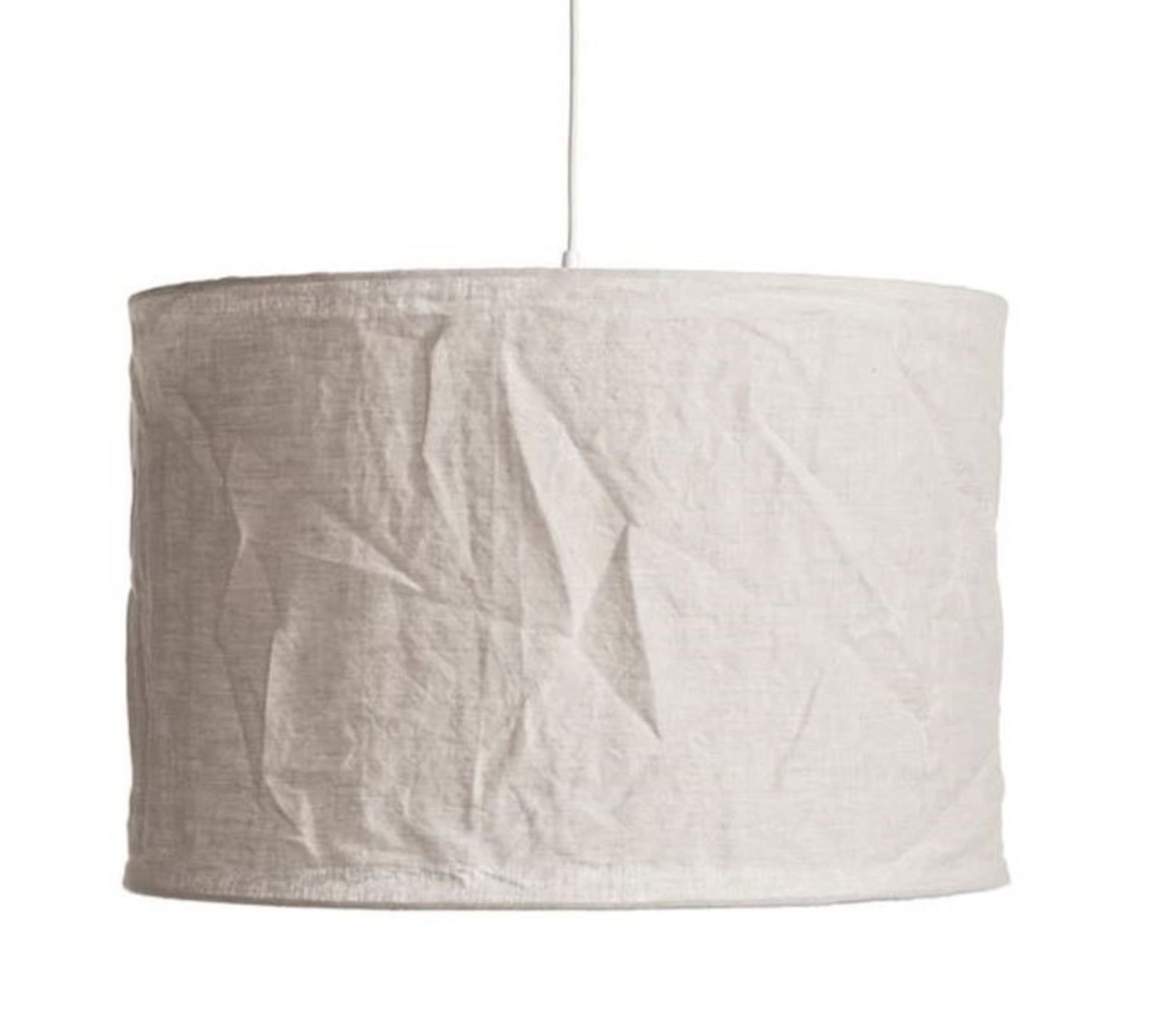 LA REDOUTE BAULIN CRINKLED LINEN LAMPSHADE - NATURAL