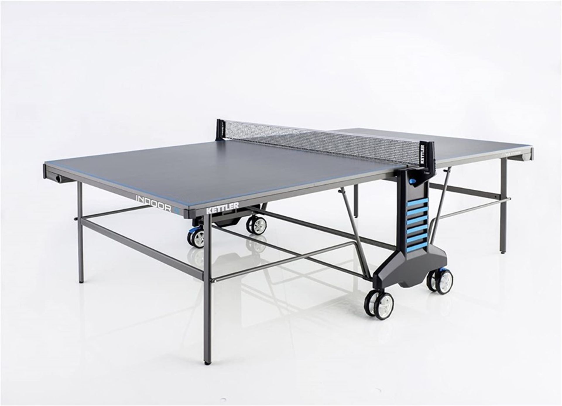 KETTLER INDOOR 4 GREY/BLUE TABLE TENNIS TABLE