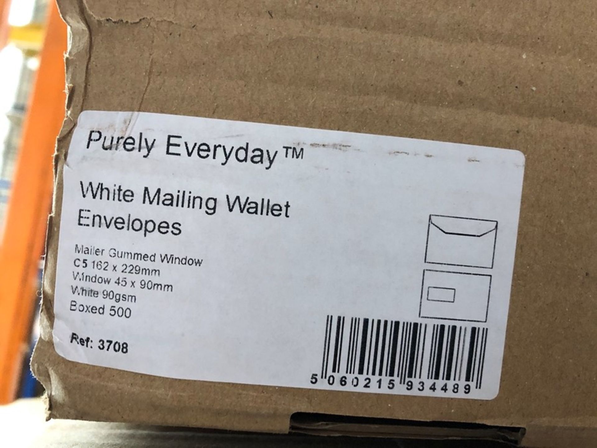 1 BOXED SET TO CONTAIN 500 PURELY EVERYDAY WHITE MAILING WALLET ENVELOPES