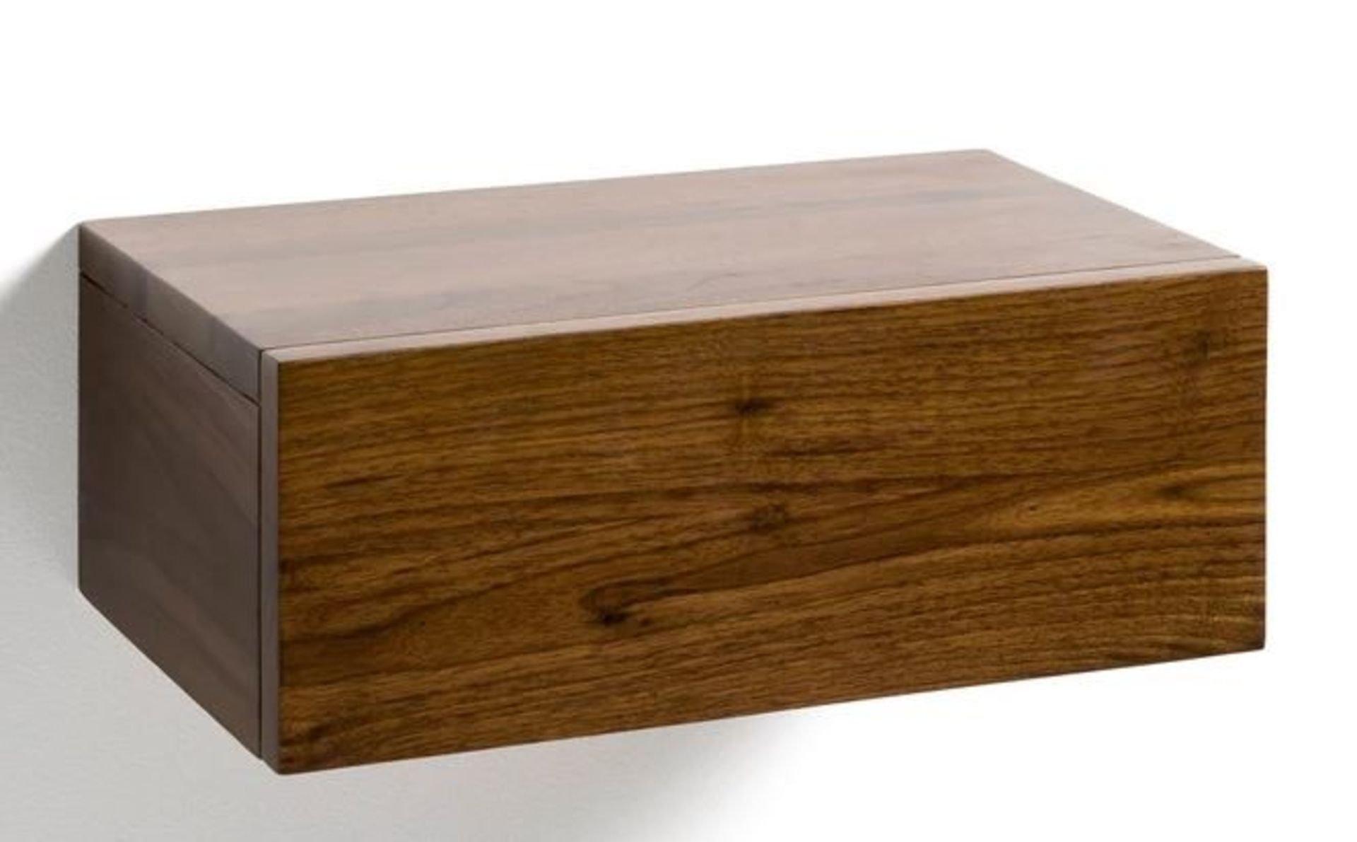 LA REDOUTE VESPER SOLID WALNUT BEDSIDE DRAWER