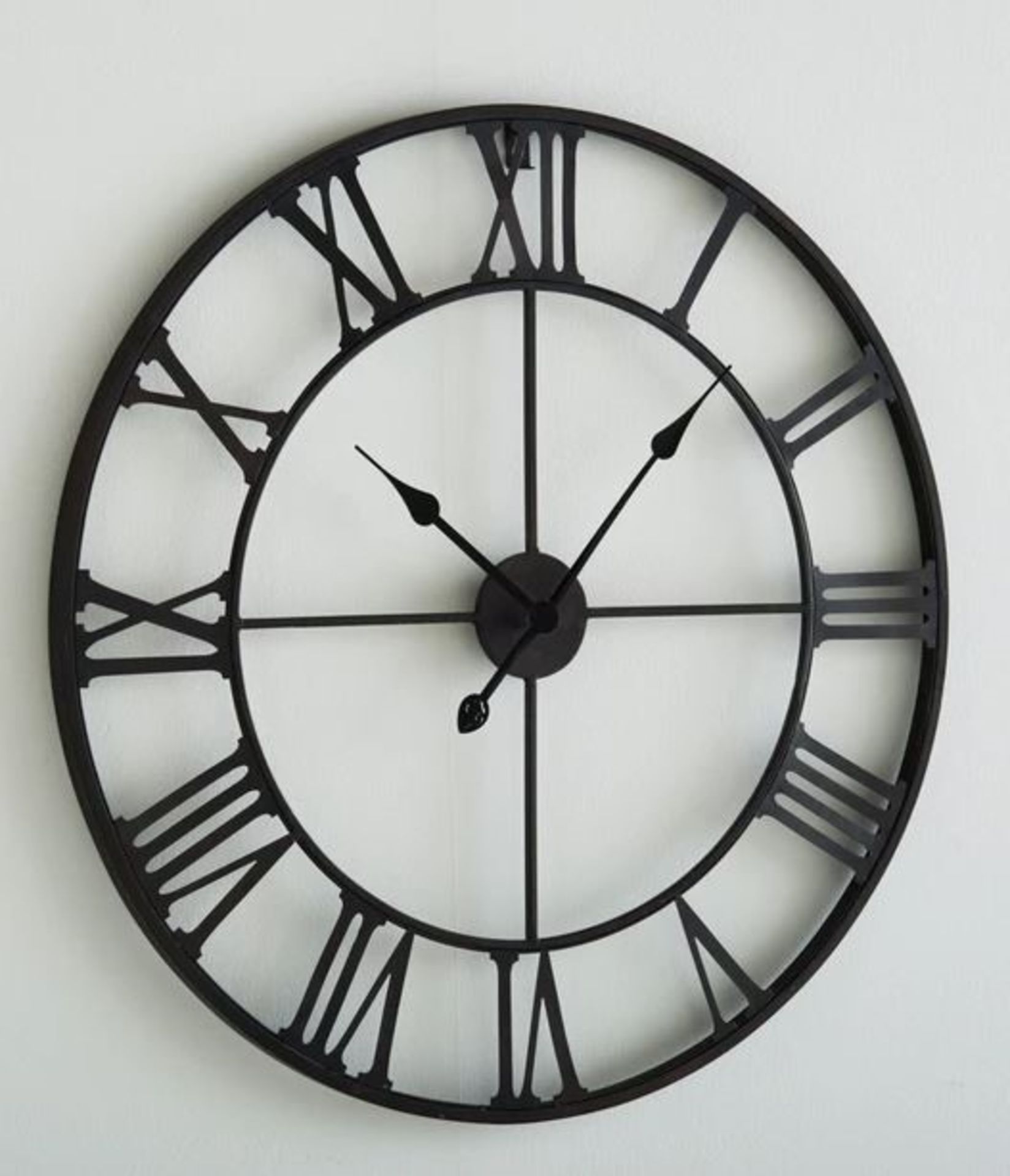 LA REDOUTE 70CM DIAMETER ZIVOS METAL CLOCK - Image 2 of 2