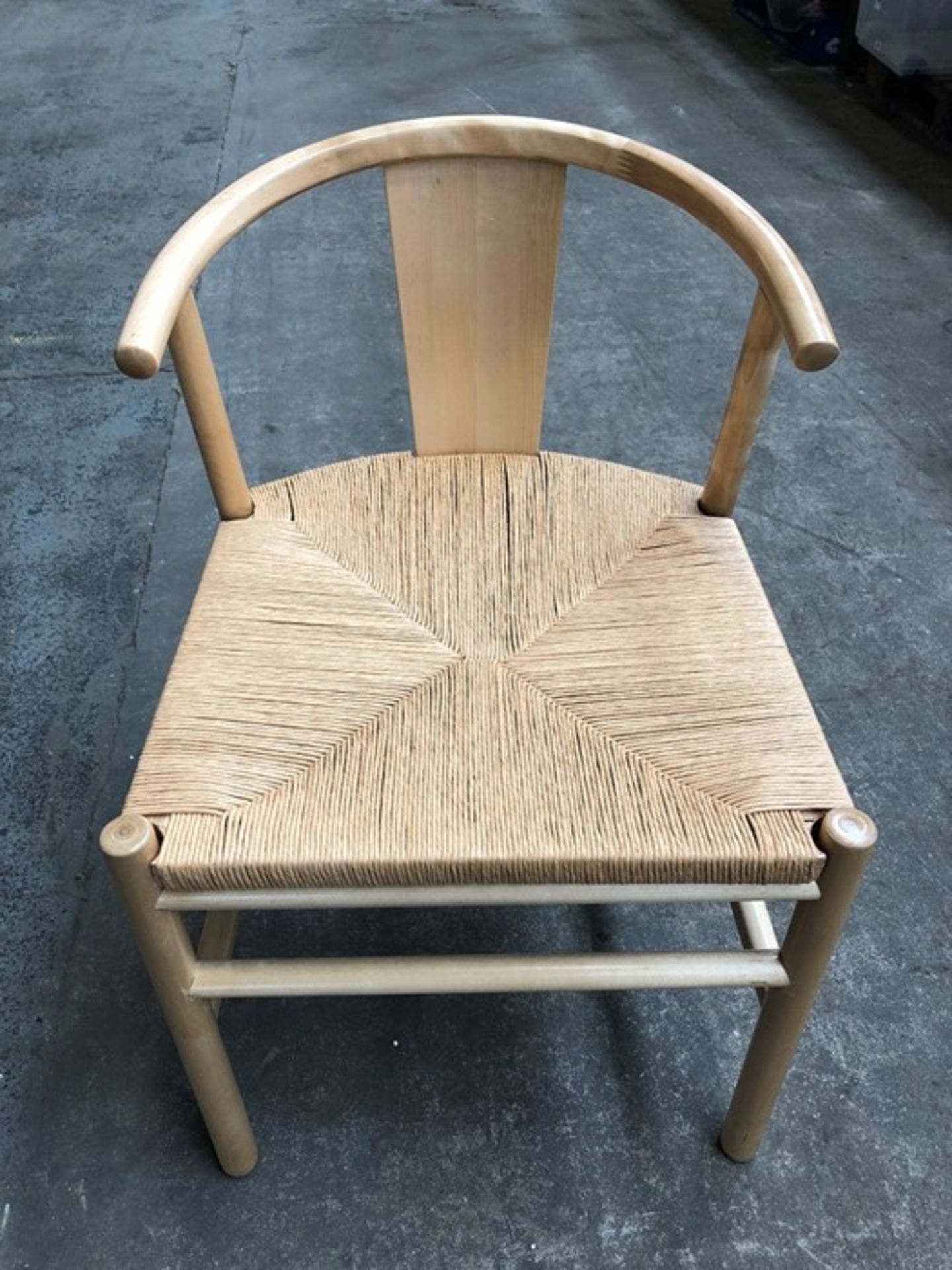 LA REDOUTE KIRSTI SCANDI-STYLE BIRCH CHAIR WITH WOVEN SEAT - Image 3 of 3