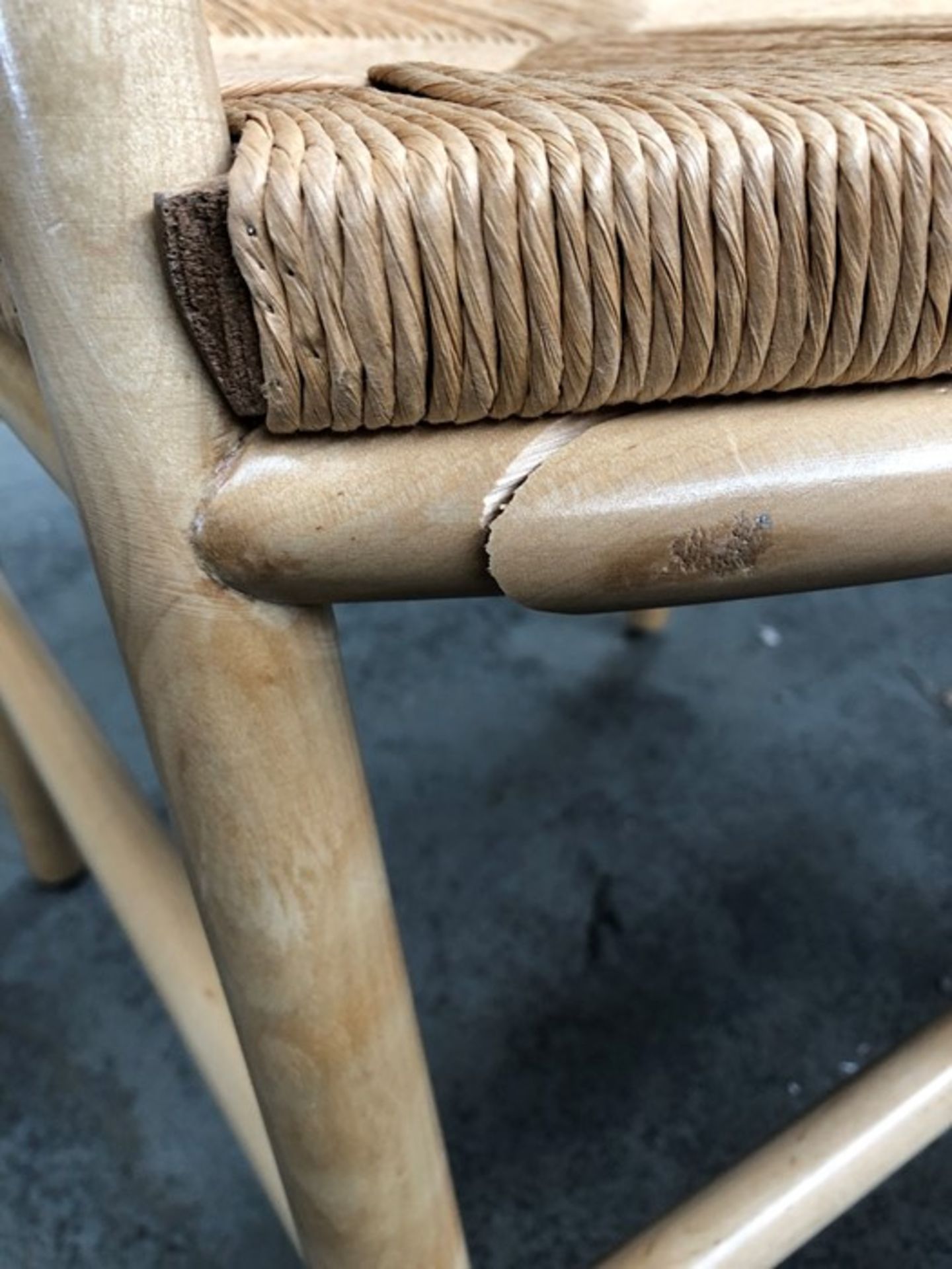 LA REDOUTE KIRSTI SCANDI-STYLE BIRCH CHAIR WITH WOVEN SEAT - Image 2 of 3