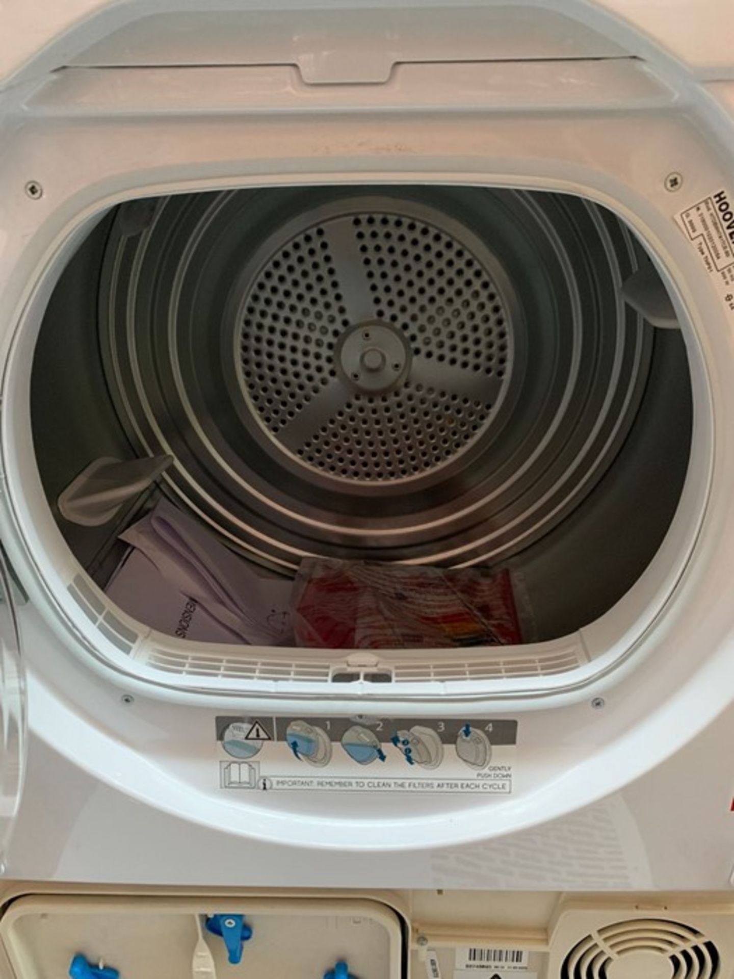 HOOVER HTDBWH7A1TCE-80 BUILT-IN TUMBLE DRYER RRP £449 - Image 2 of 4