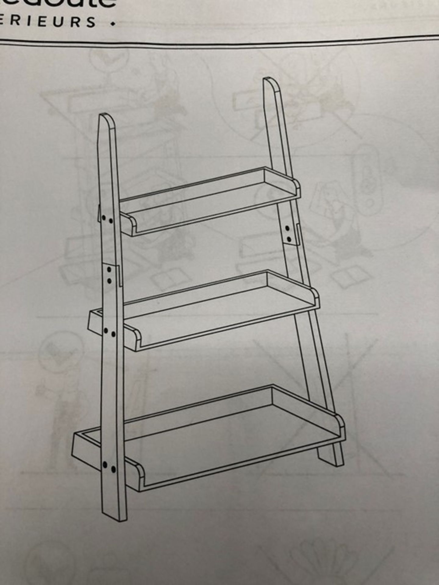 LA REDOUTE 3-TIER SHELVING UNIT