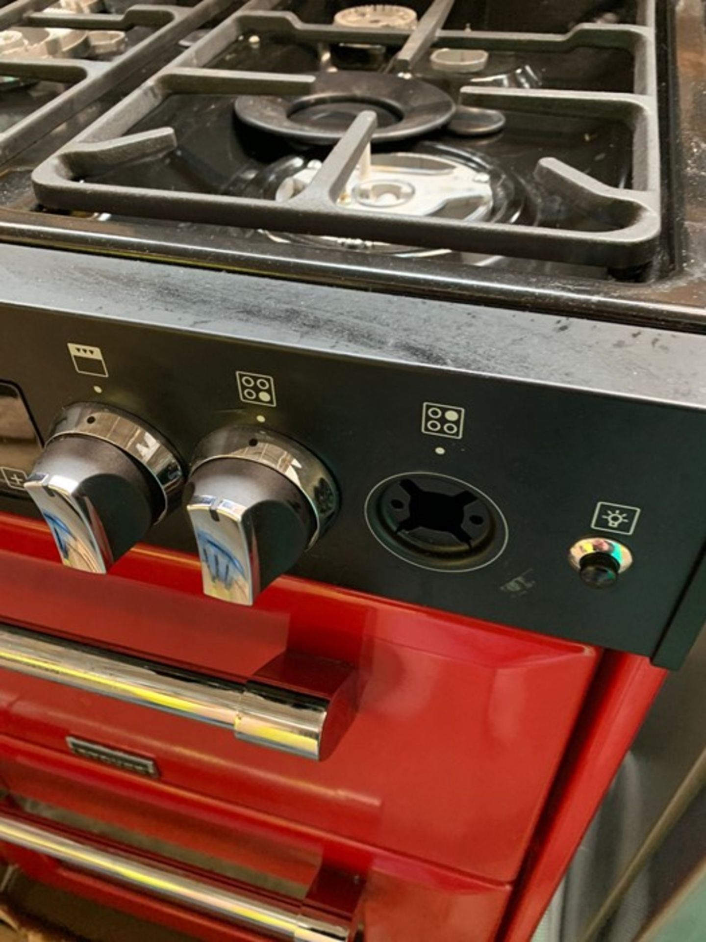 STOVES RICHMOND 600G GAS RANGE COOKER, RED - Image 3 of 5