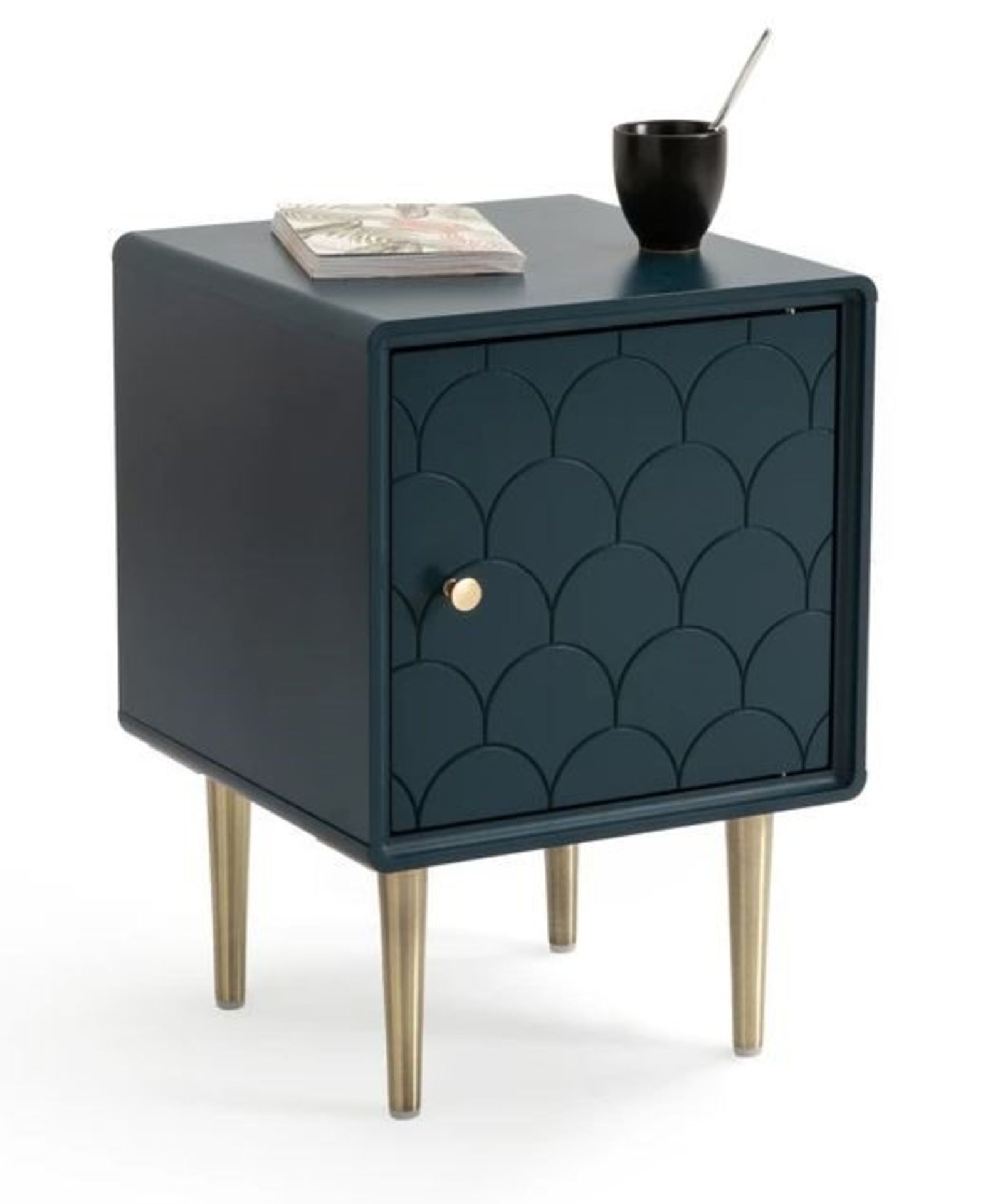 LA REDOUTE LUXORE BEDSIDE TABLE WITH REVERSIBLE DOOR - Image 2 of 2