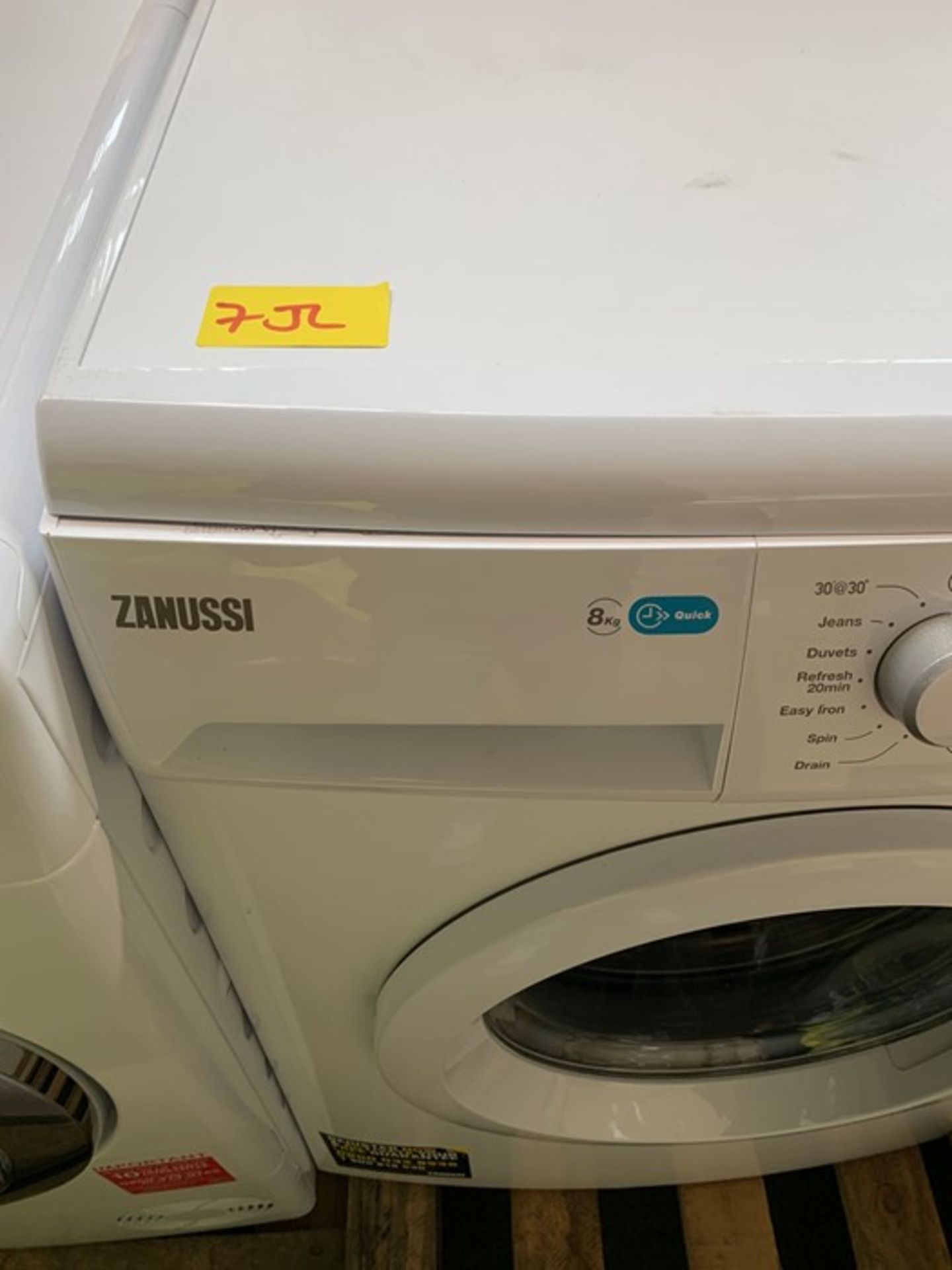 ZANUSSI ZWF81441W FREESTANDING WASHING MACHINE, 8KG LOAD - Image 2 of 4