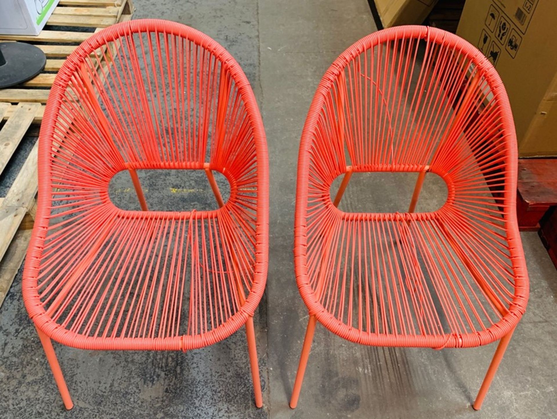 JOHN LEWIS SALSA DINING TABLE AND CHAIRS SET IN CORAL