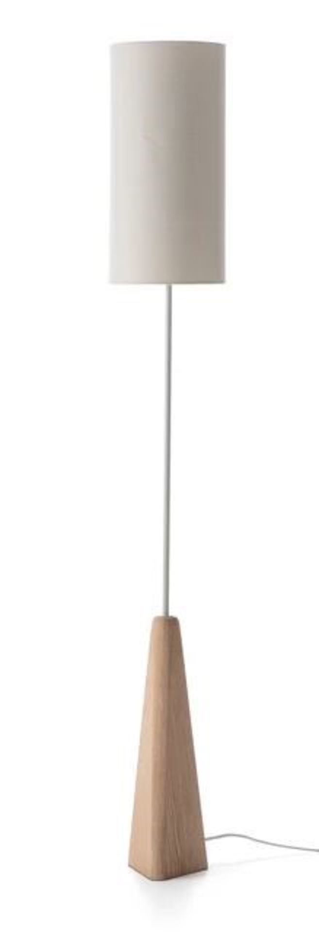 LA REDOUTE NESTWOOD READING LAMP IN SOLID OAK AND LINEN