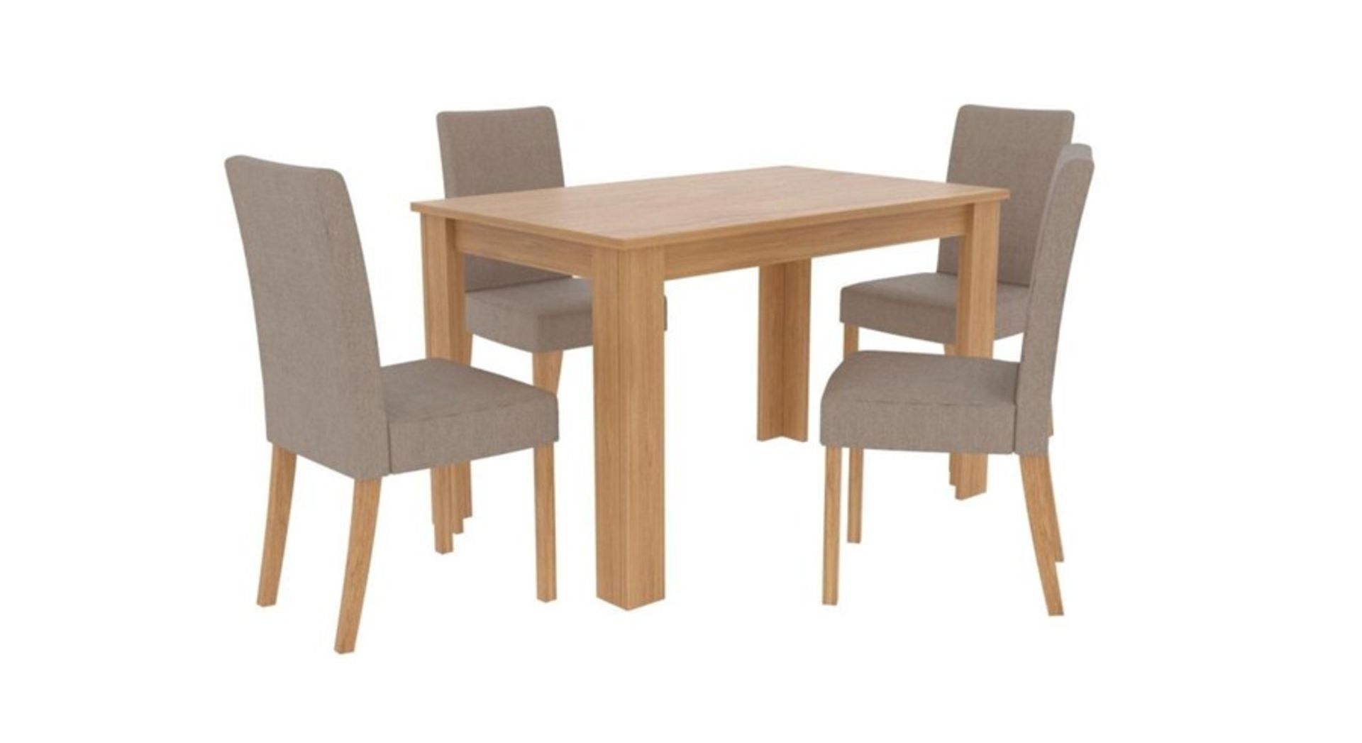 1 LOT TO CONTAIN ATLANTA DINING TABLE IN BIANCO OAK - IN 1 BOX