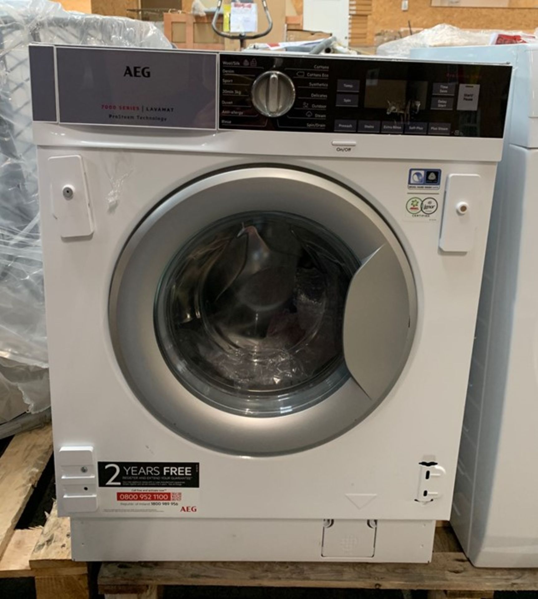 AEG PROSTEAM L7FC8432BI INTEGRATED WASHING MACHINE