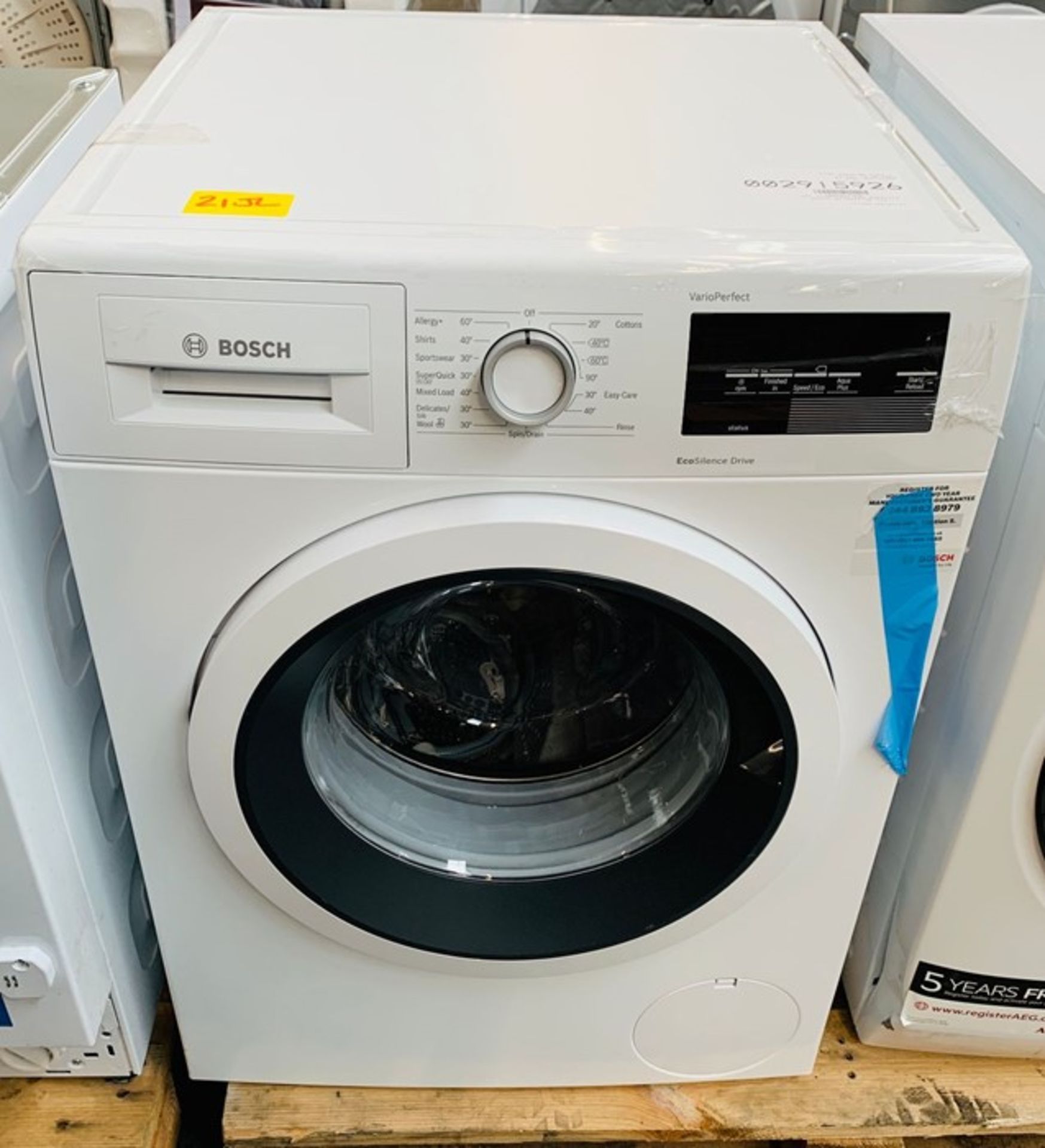 BOSCH WAT28371GB FREESTANDING WASHING MACHINE