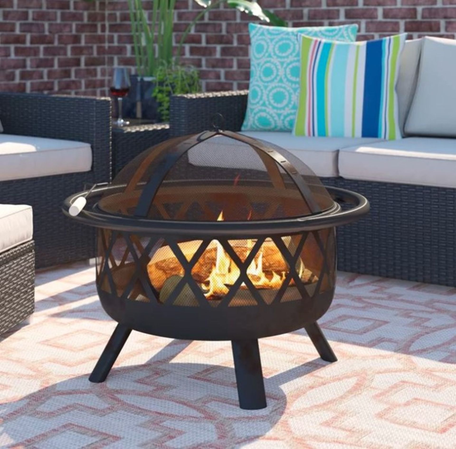 SOL 72 OUTDOOR KLINGER STEEL WOOD BURNING FIRE PIT