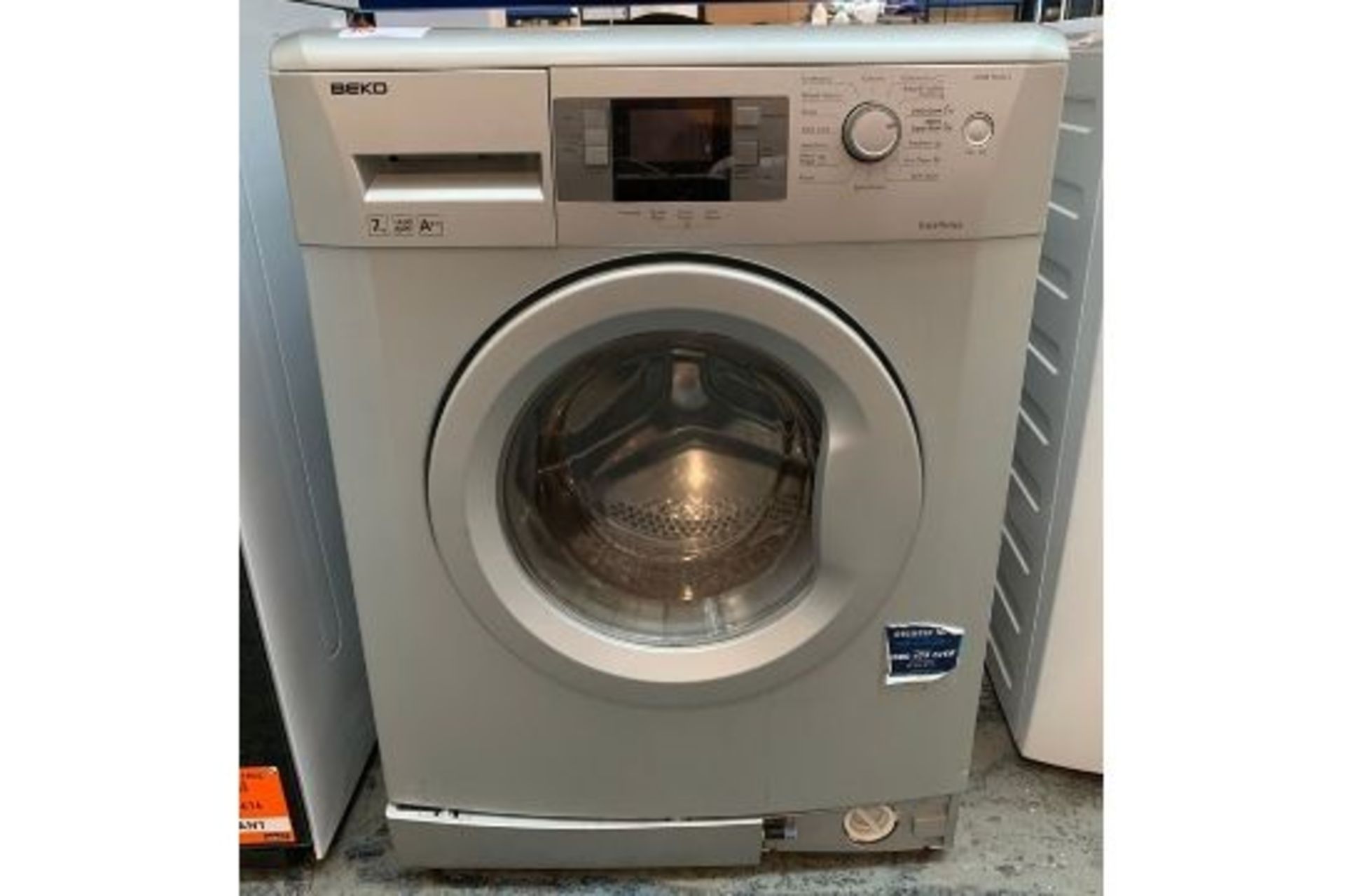 1 BEKO WMB714422 WASHING MACHINE RRP £199 CONDITION REPORT FOLLOWS; CUSTOMER RETURN. HEAVILY USED.