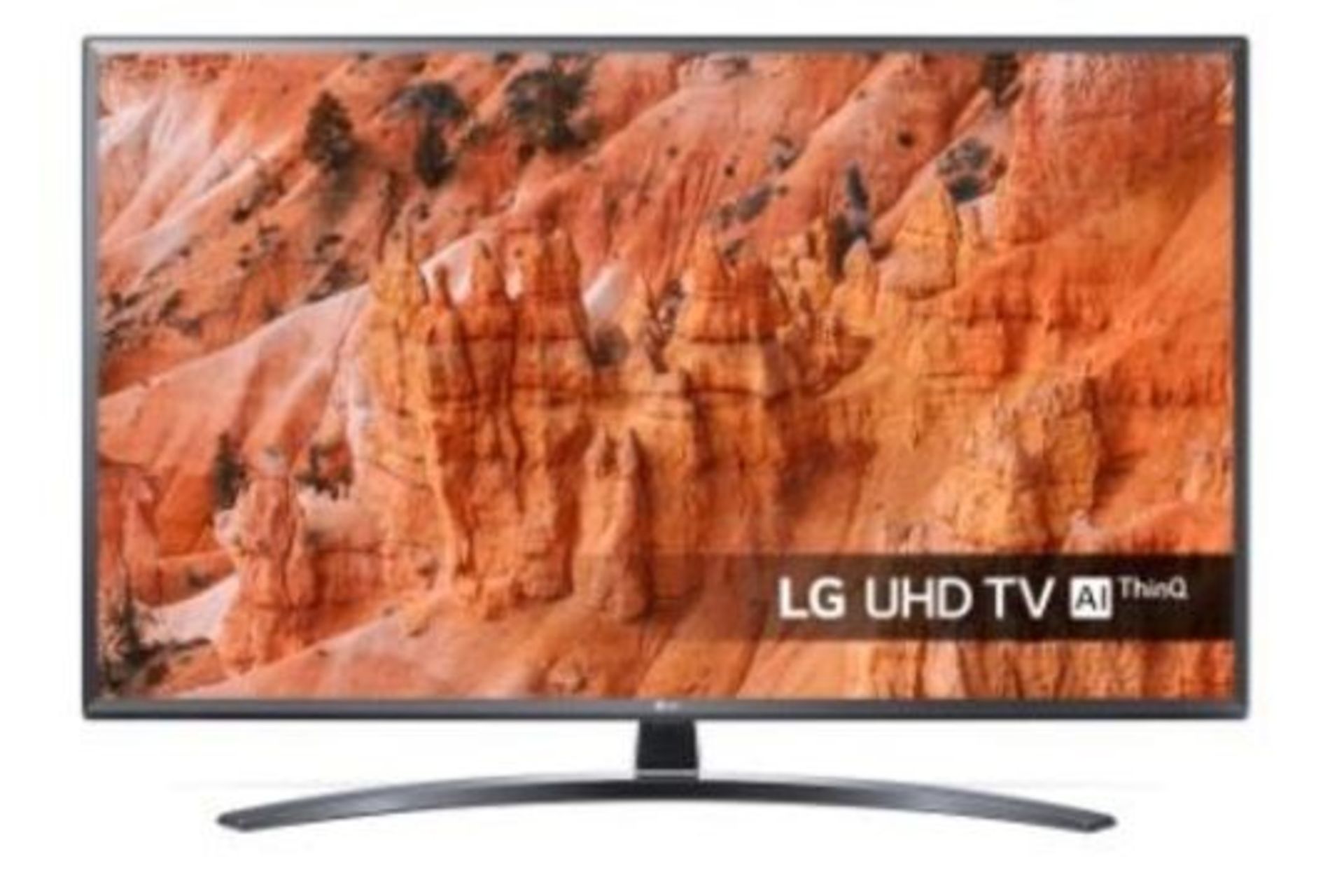 1 UNTESTED SCREEN DAMAGED LG 55UM7400PLB 55" THINQ AI 4K ULTRA SURROUND SMART TV RRP £420