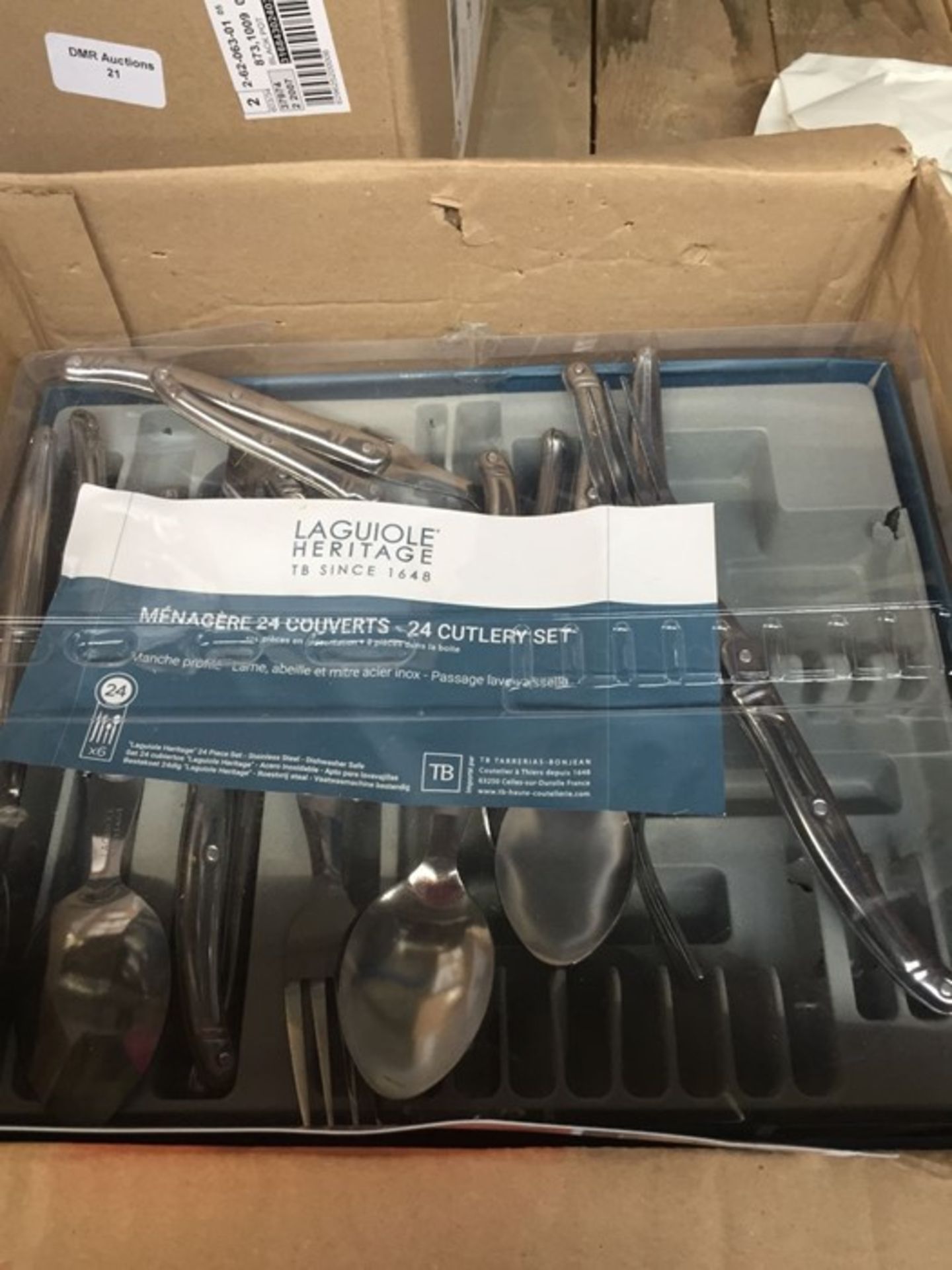 1 LOT TO CONTAIN 24 PIECE LA REDOUTE STAINLESS STEEL CUTLERY SET