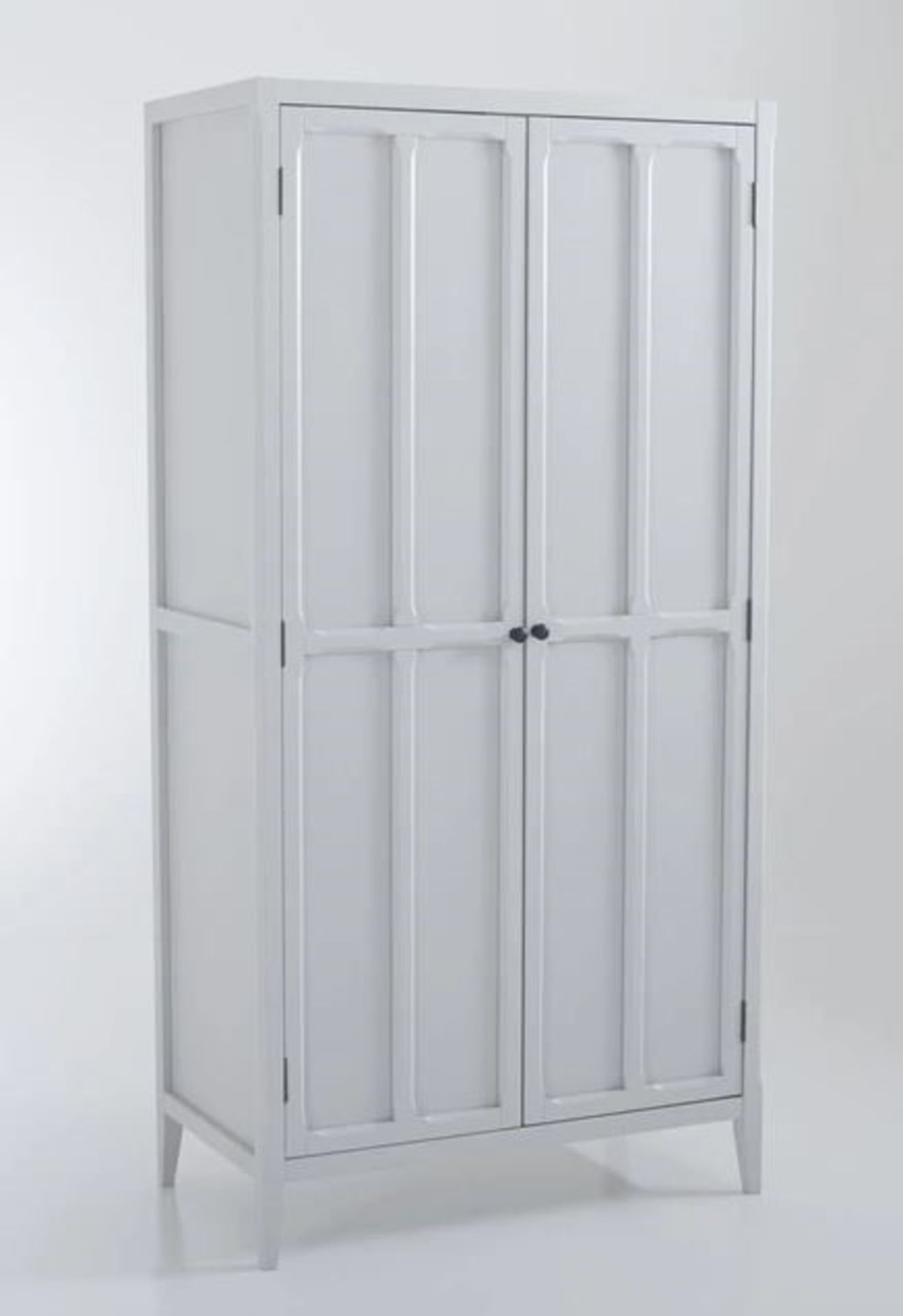 LA REDOUTE EUGÉNIE 2-DOOR WARDROBE - LIGHT GREY