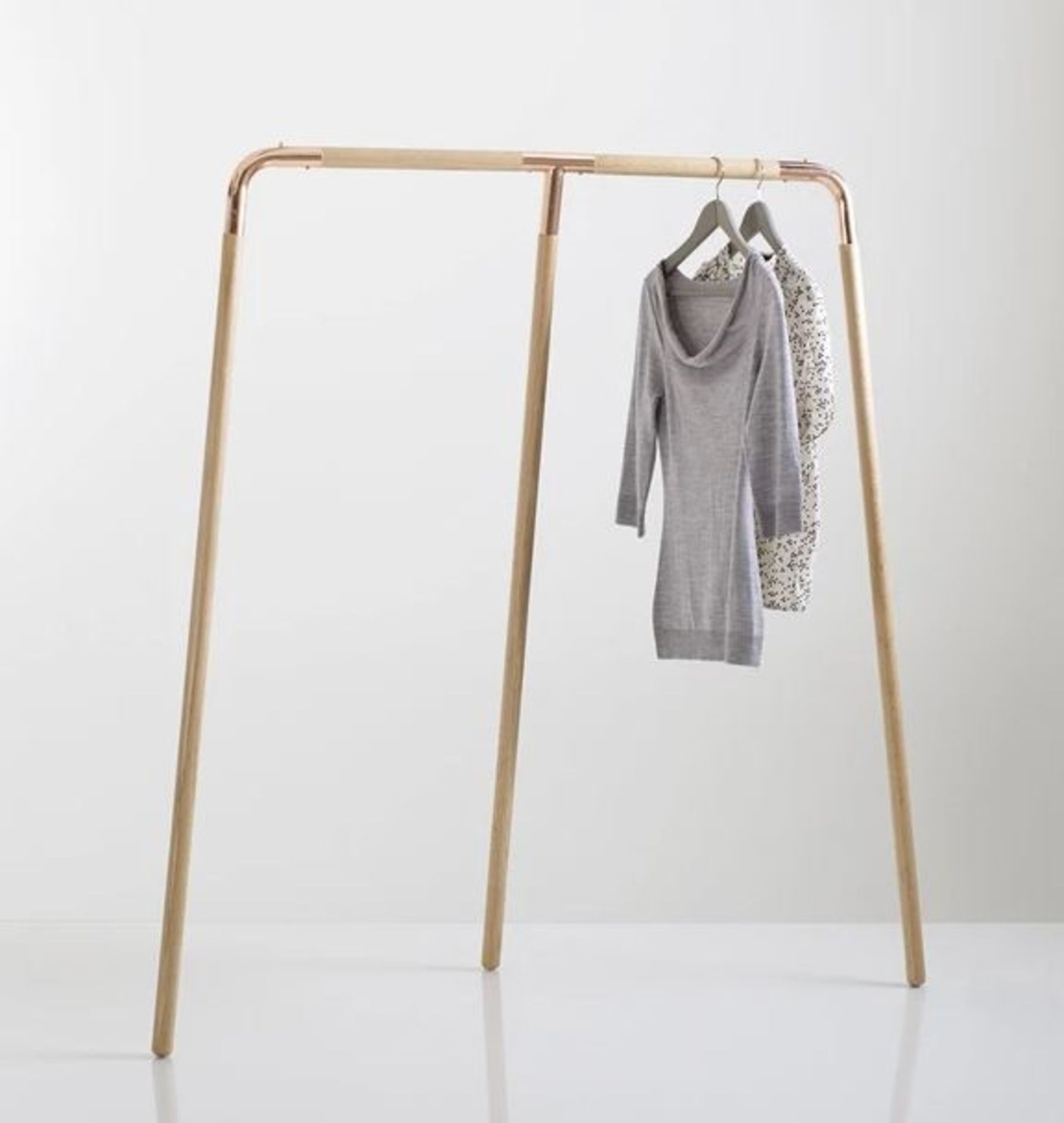 LA REDOUTE ELORI SOLID OAK CLOTHES RAIL