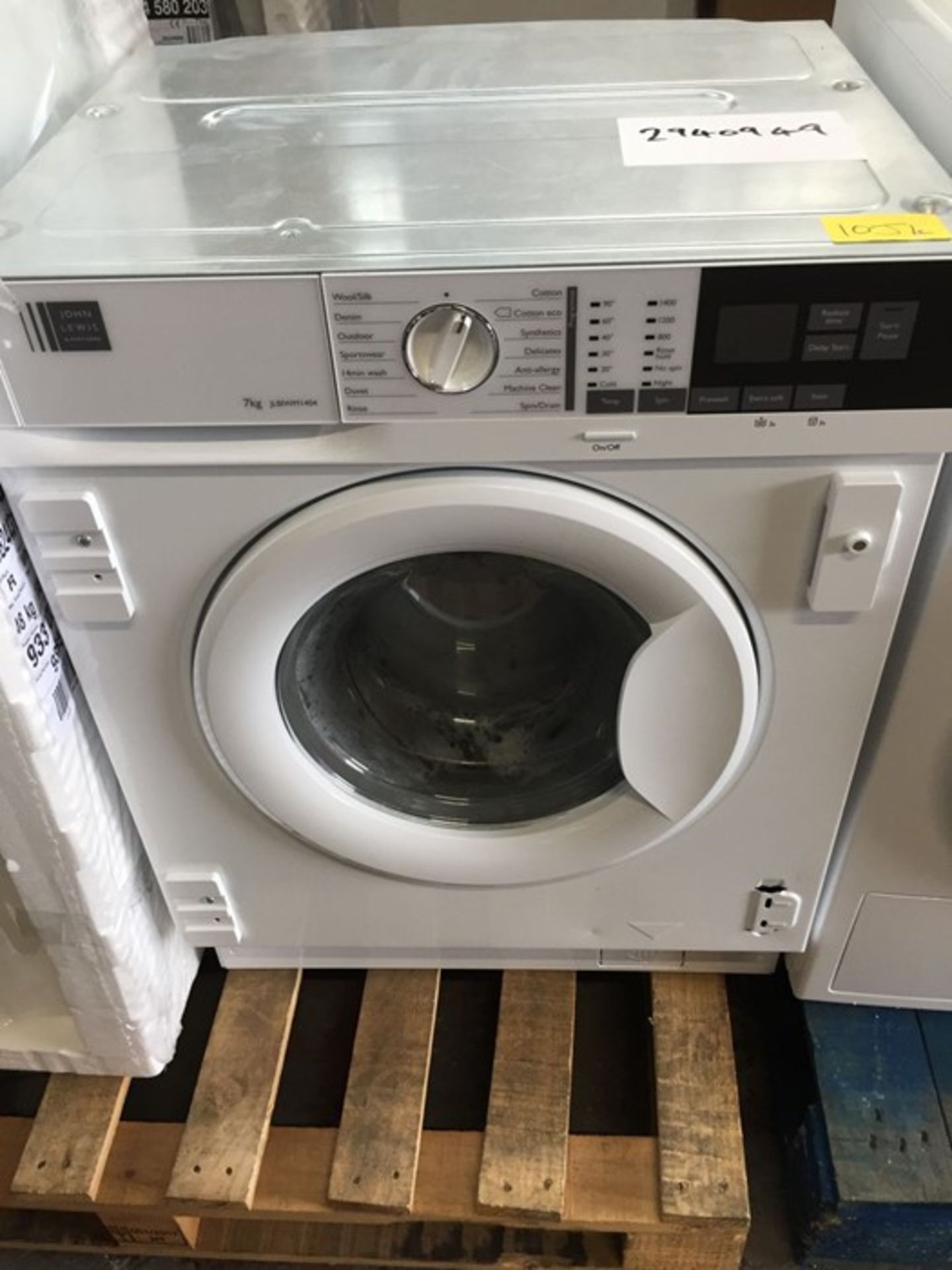 JOHN LEWIS JLBIWM1404 WASHING MACHINE