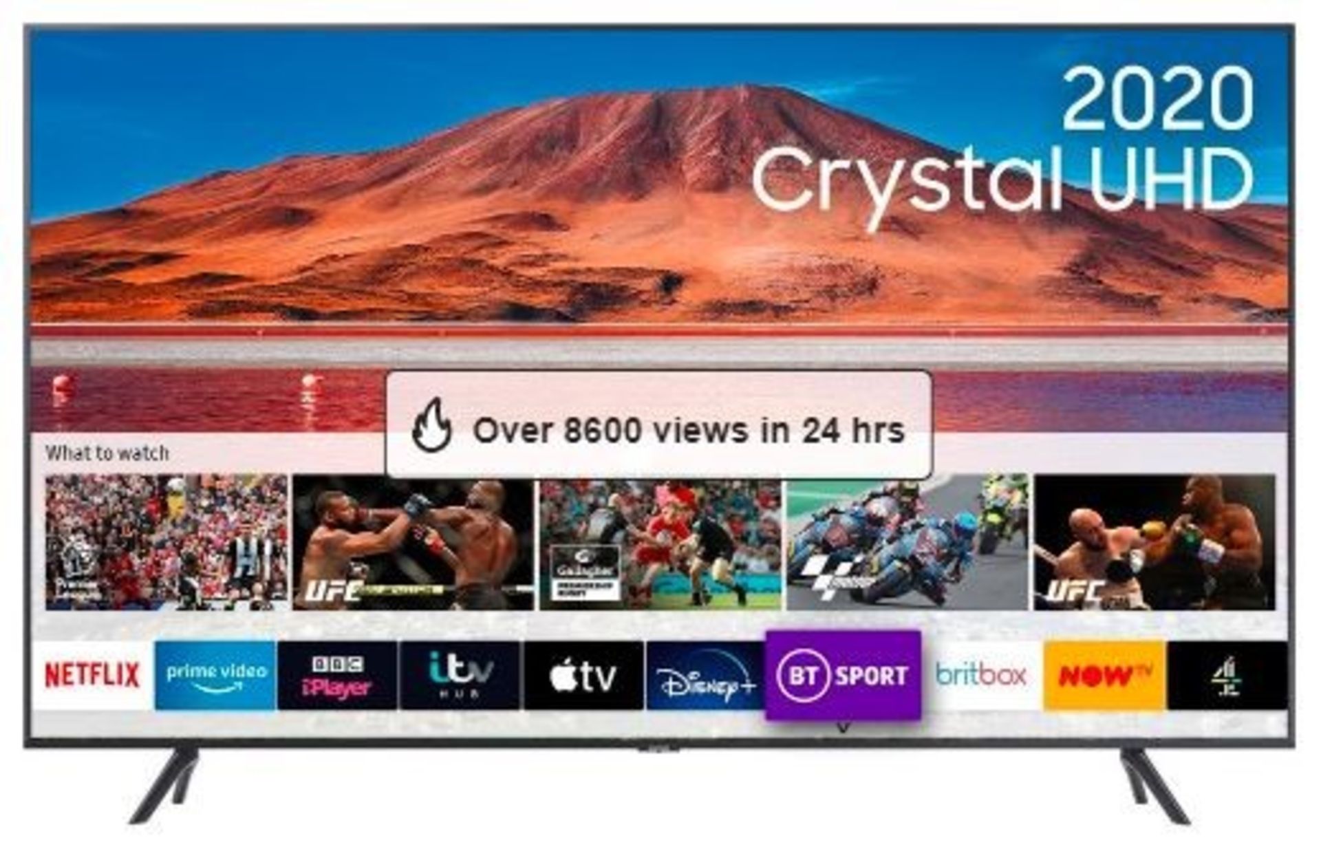 SAMSUNG UE43TU7100K 43" CRYSTAL UHD SMART TV RRP £379