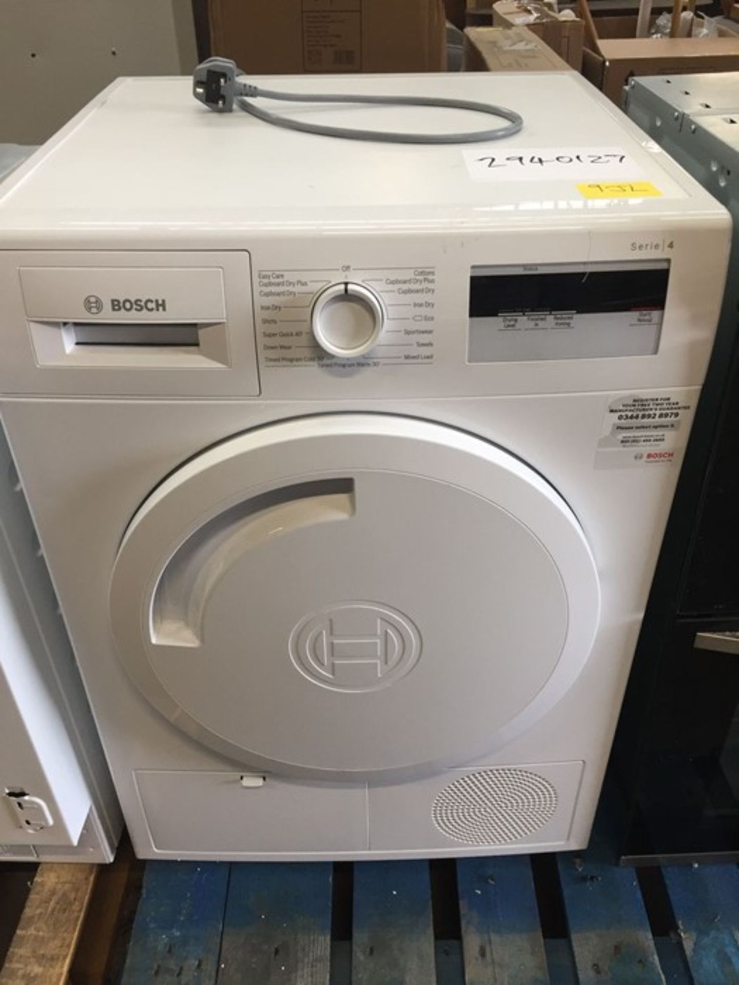 BOSCH SERIES 4 WTH84000GB TUMBLE DRYER