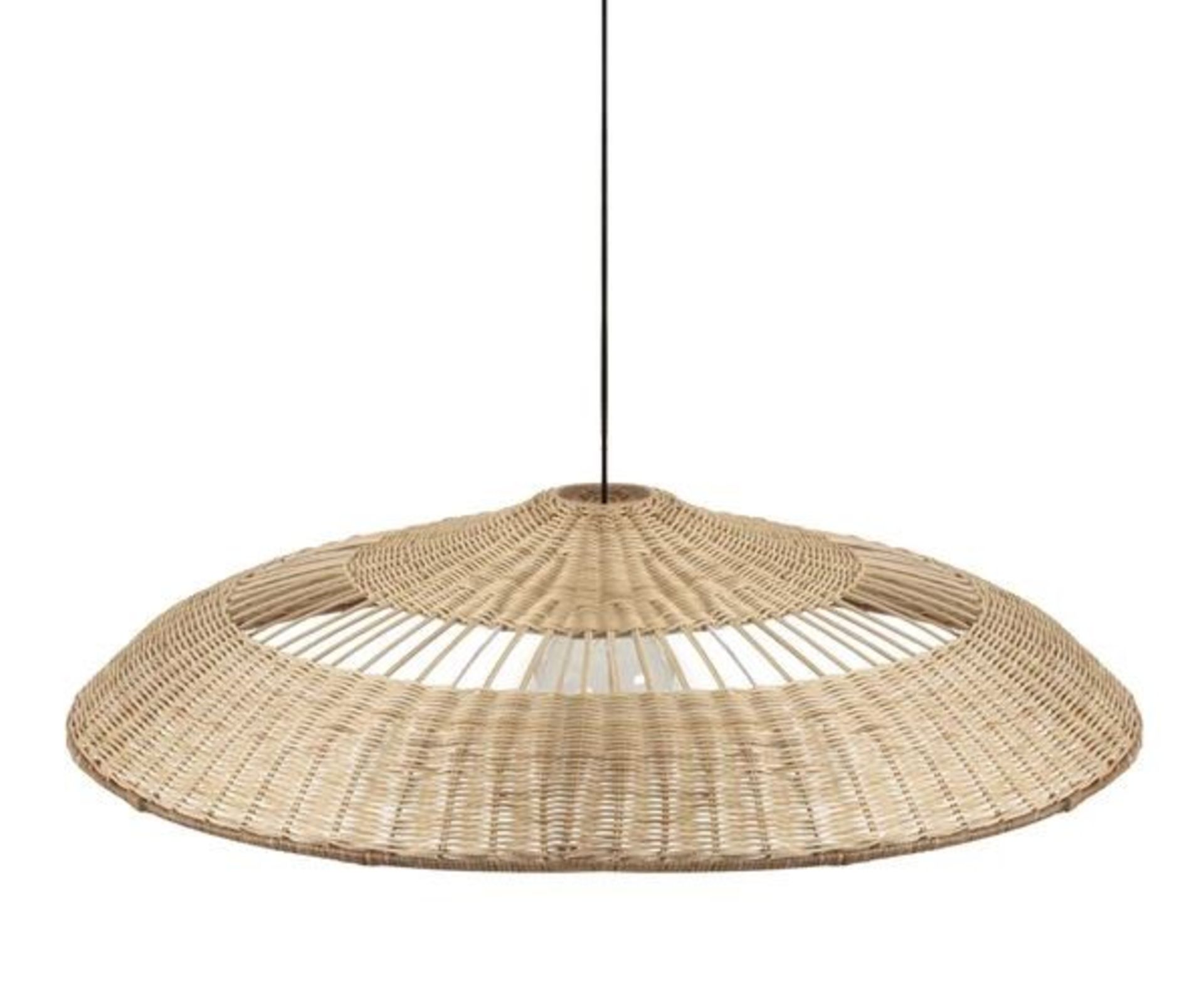 LA REDOUTE ELORA EXTRA LARGE RATTAN DISC CEILING LIGHT