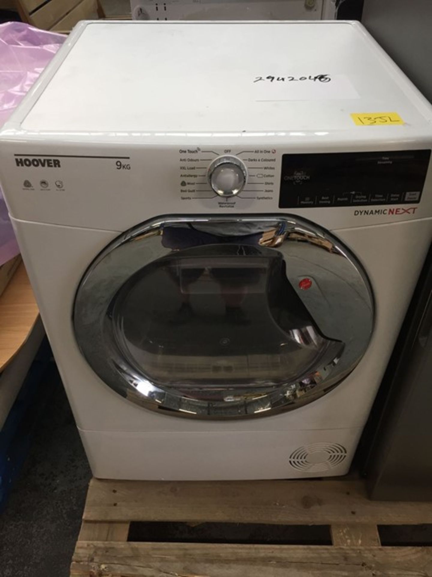 HOOVER DXC9TCE FREESTANDING CONDENSOR DRYER