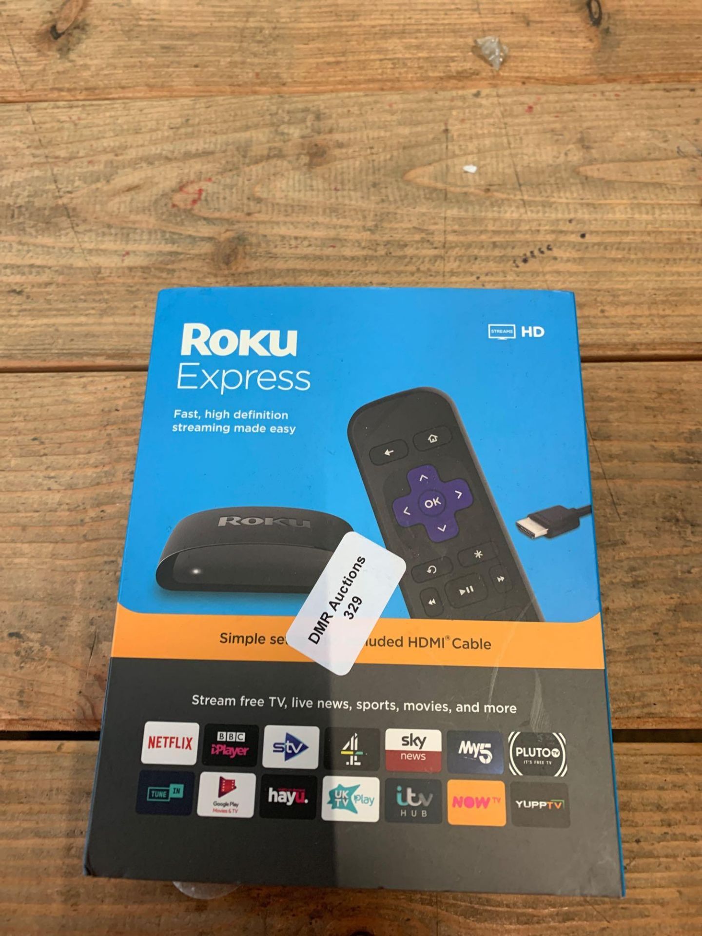 1 LOT TO CONTAIN 1 ROKU EXPRESS HD TV BOX (THIS ITEM IS AN UNTESTED CUSTOMER RETURN. PUBLIC
