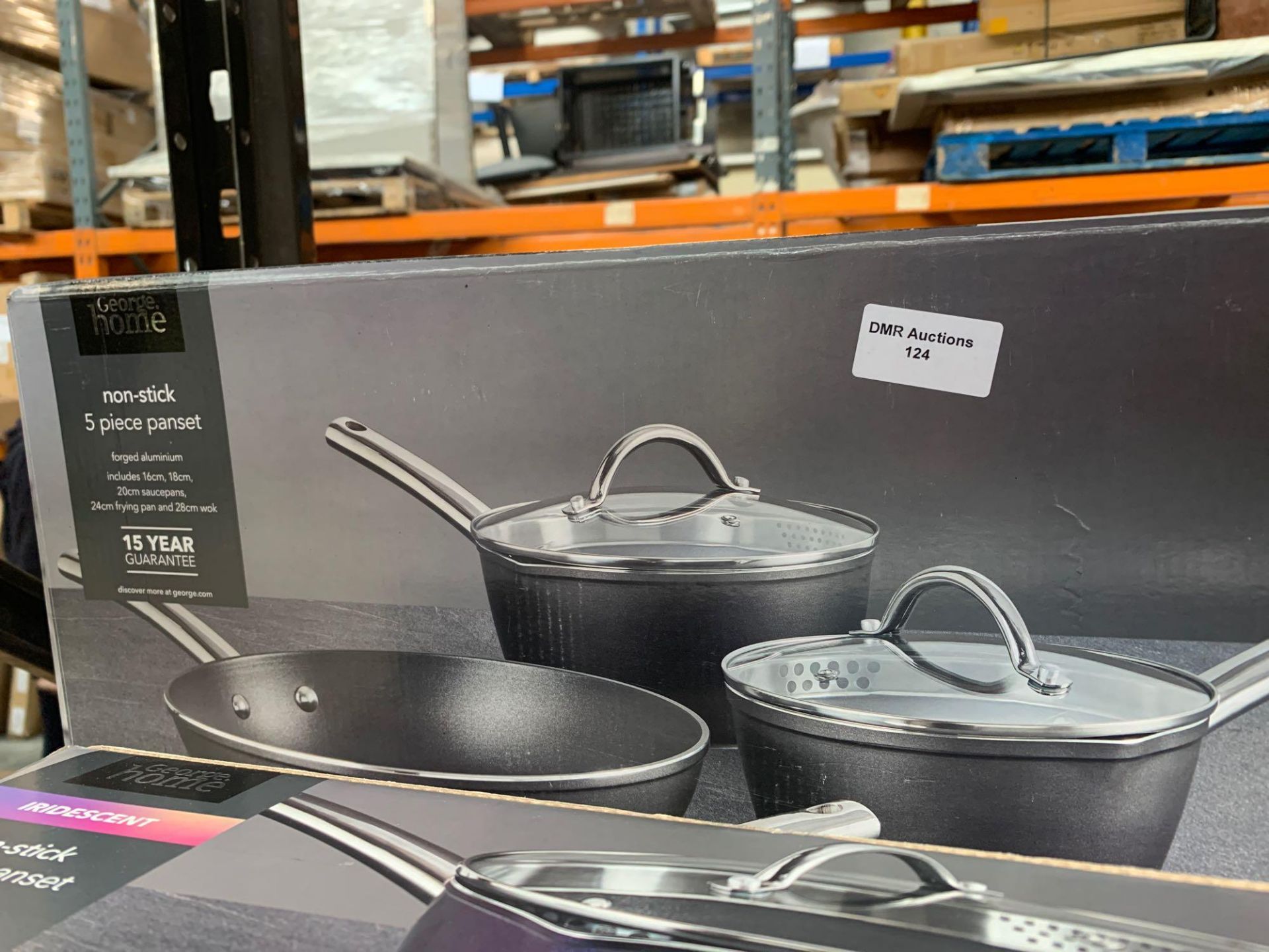 1 LOT TO CONTAIN 1 GEORGE HOME NON STICK 5 PIECE PAN SET (THIS ITEM IS AN UNTESTED CUSTOMER