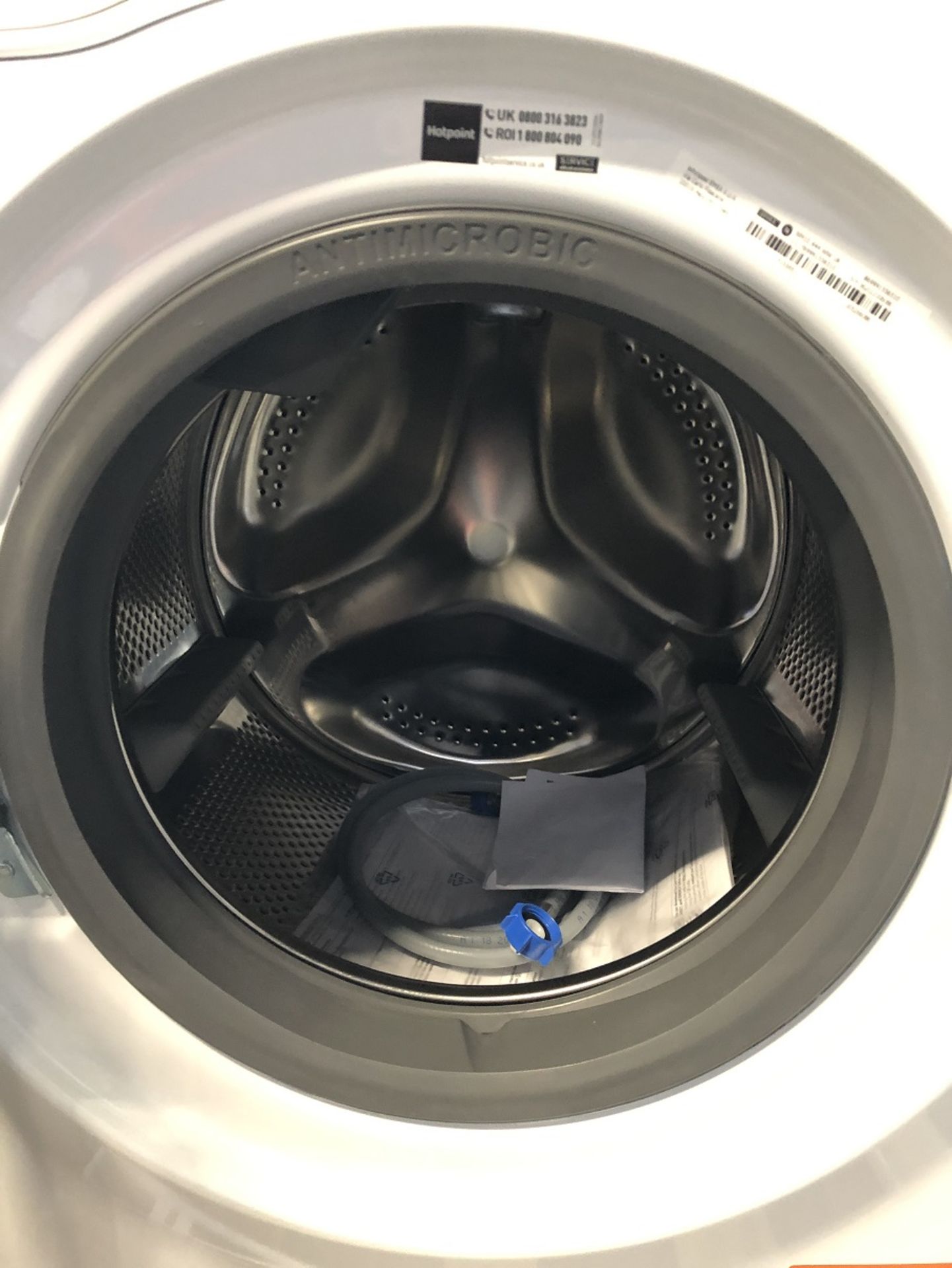 1 LOT TO CONTAIN AN UNTESTED HOTPOINT NM10944WWUK WASHING MACHINE / RRP £279.99 / ITEM IS UNUSED, - Image 2 of 2