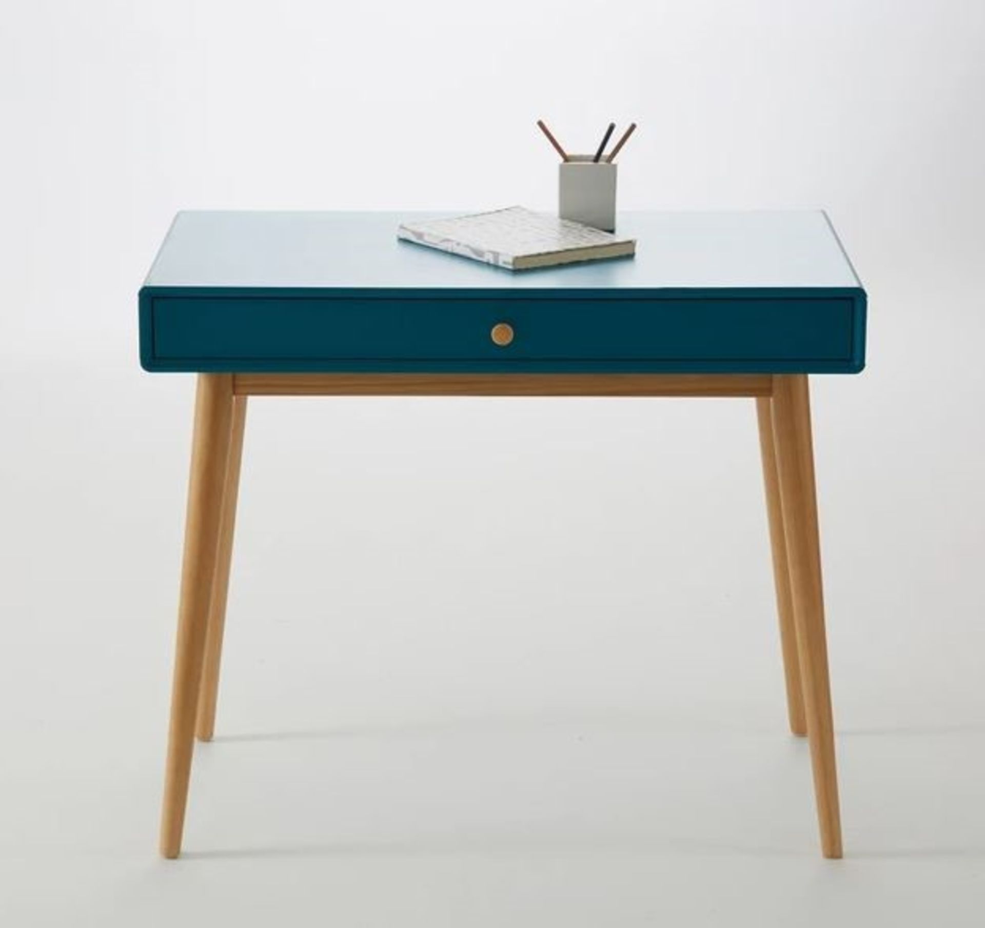 LA REDOUTE JIMI 1 DRAWER DESK - TEAL