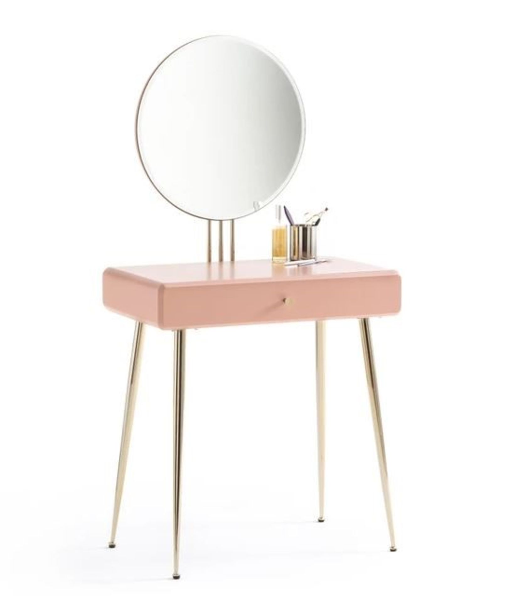 LA REDOUTE TOPIM CONTEMPORARY DRESSING TABLE - DUSTY PINK