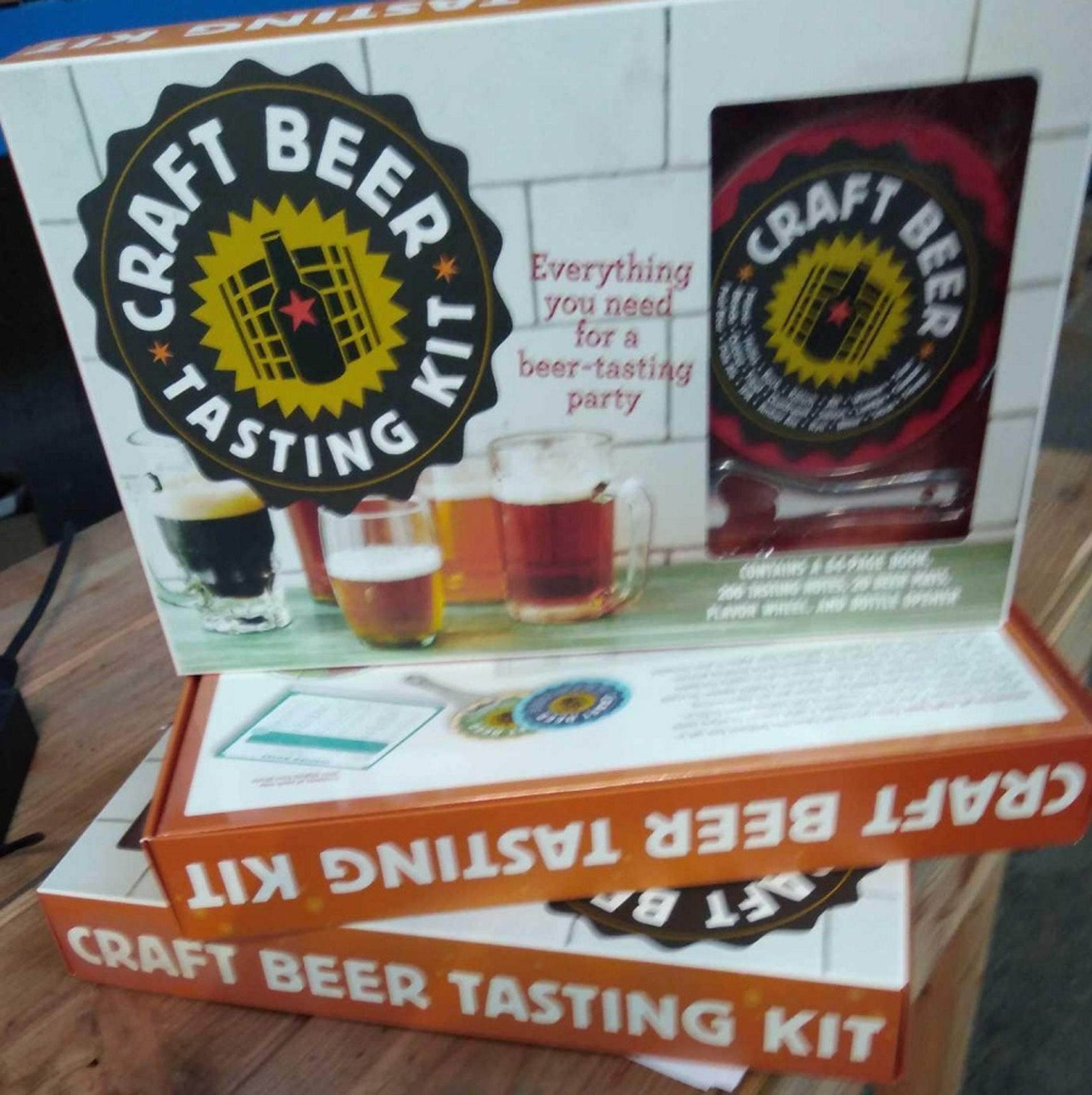 1 LOT TO CONTAIN 3 X CRAFT BEER TASTING KITS BOXED