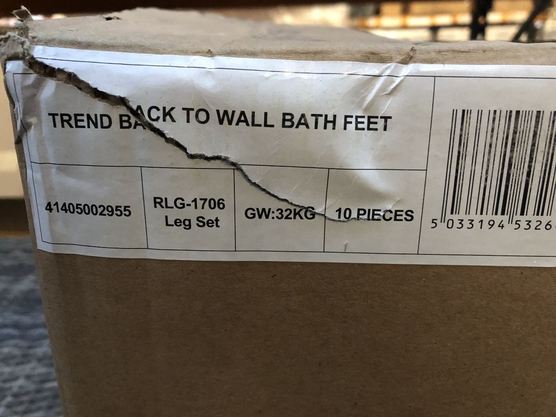 10 X TREND BACK TO WALL BATH FEET SETS - Image 2 of 2