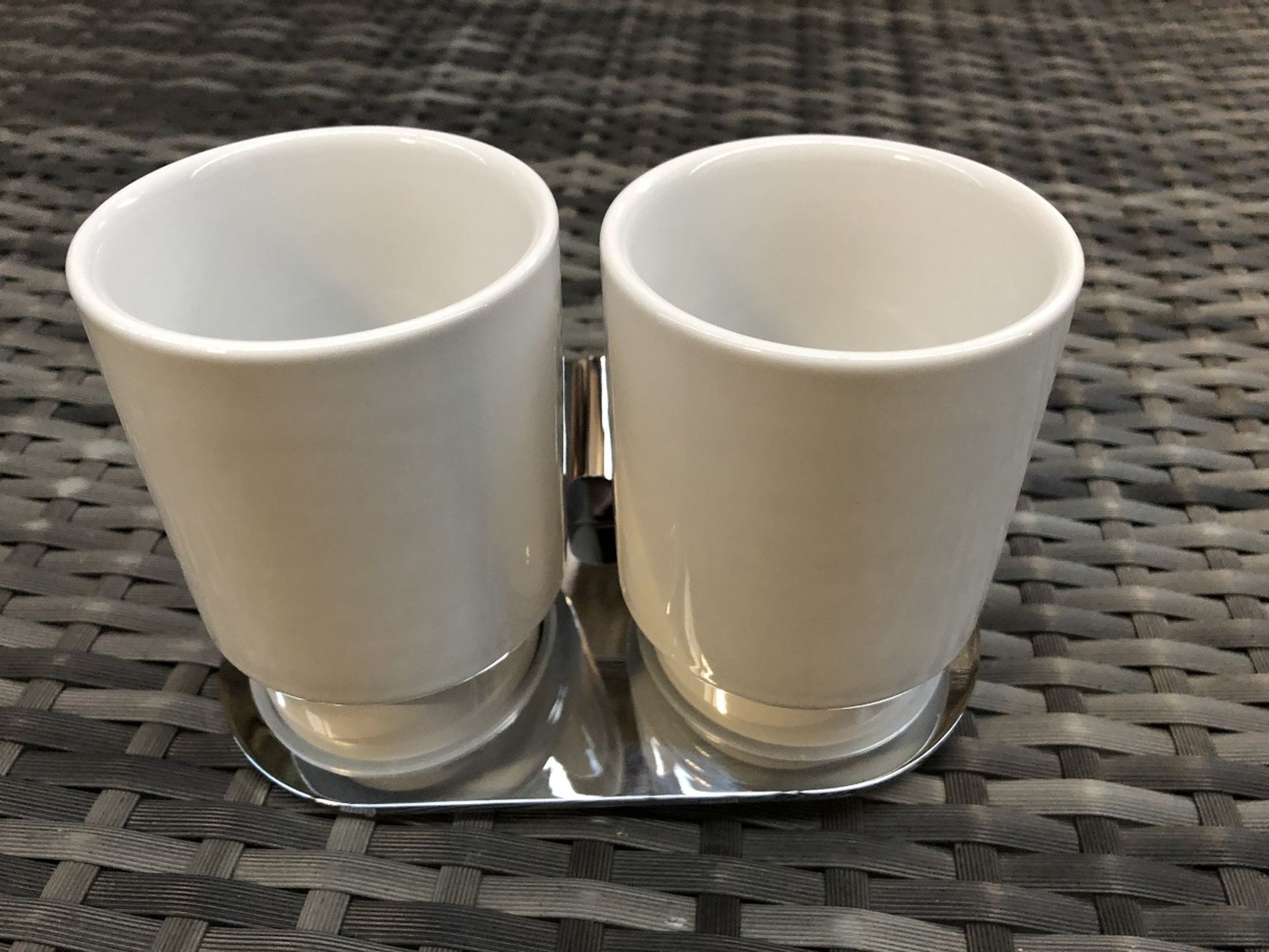 2 X TRACK DOUBLE CERAMIC TUMLER HOLDERS