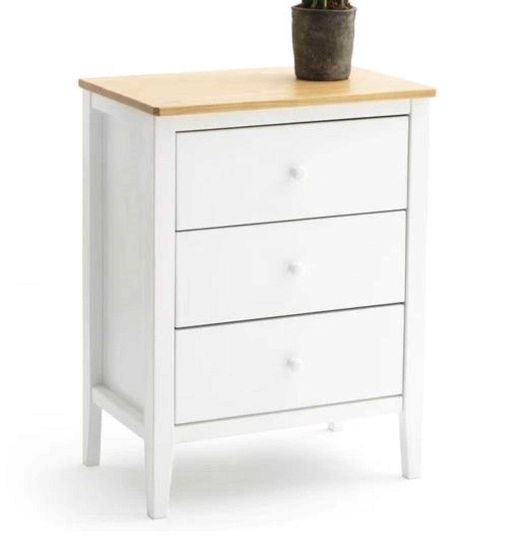 LA REDOUTE ALVINA SOLID PINE 3 DRAWER CABINET