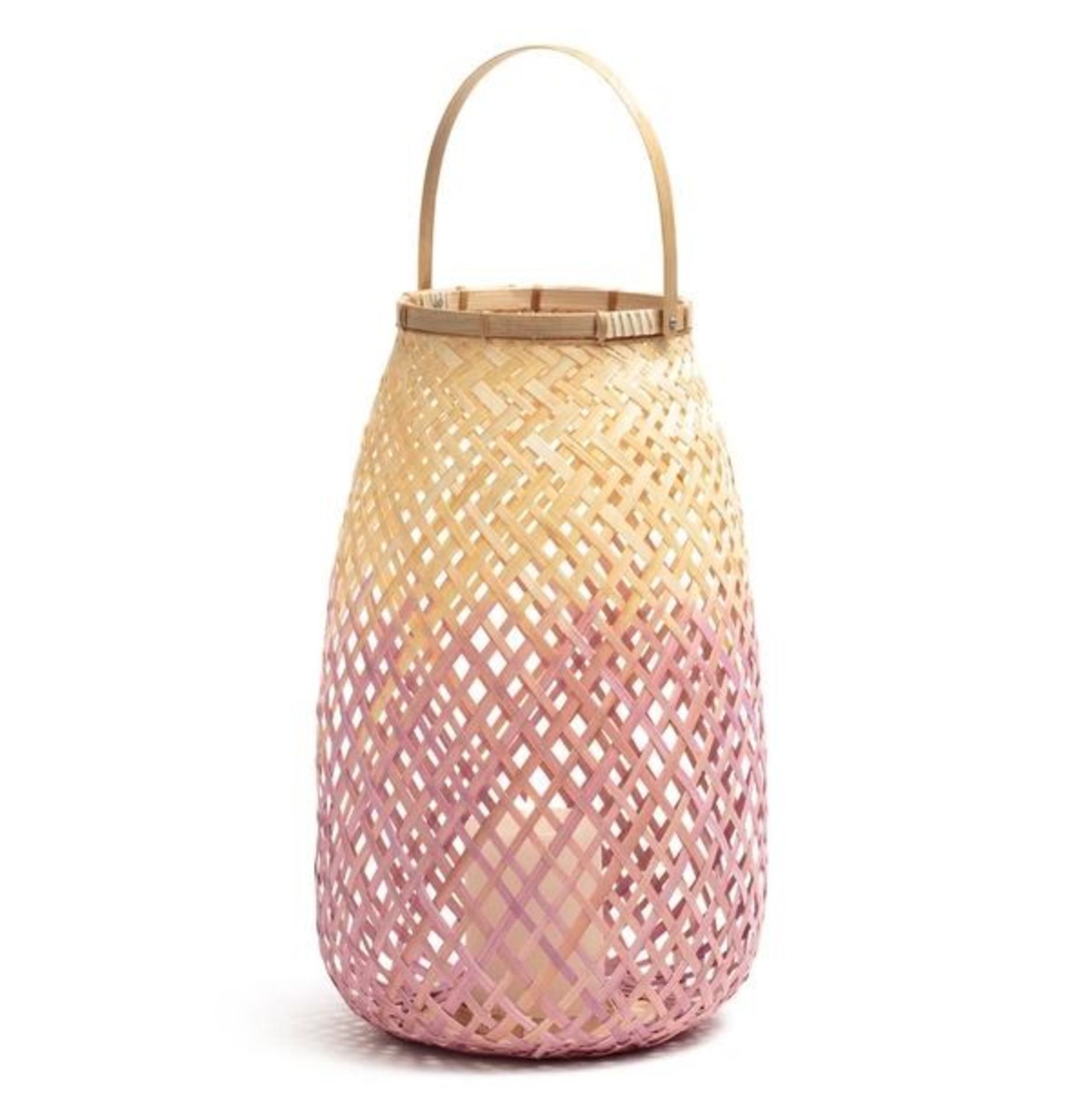 LA REDOUTE BAMBOO LANTERN ROSE/NATURAL