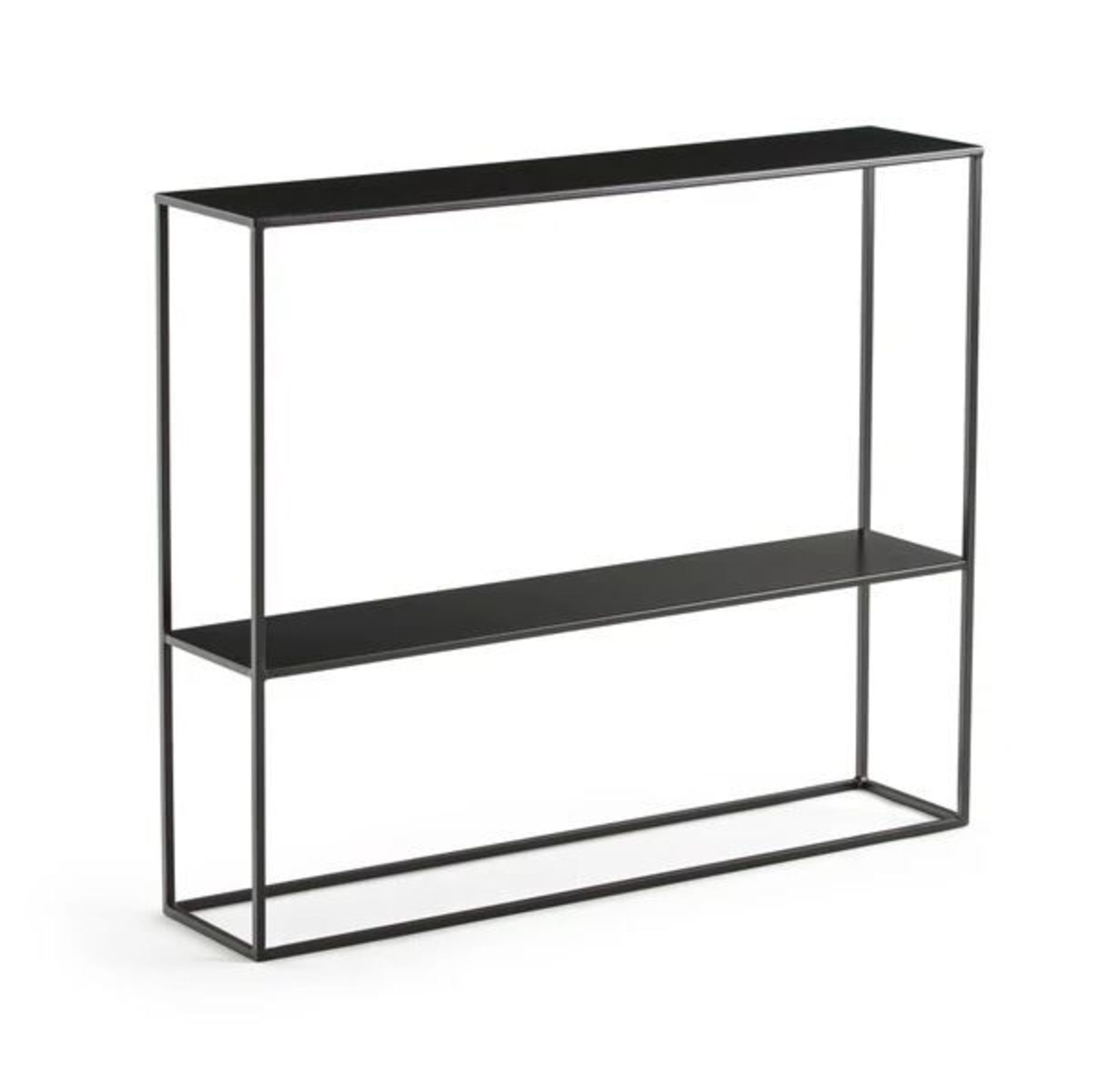 LA REDOUTE HIBA METAL TWO-TIER CONSOLE TABLE